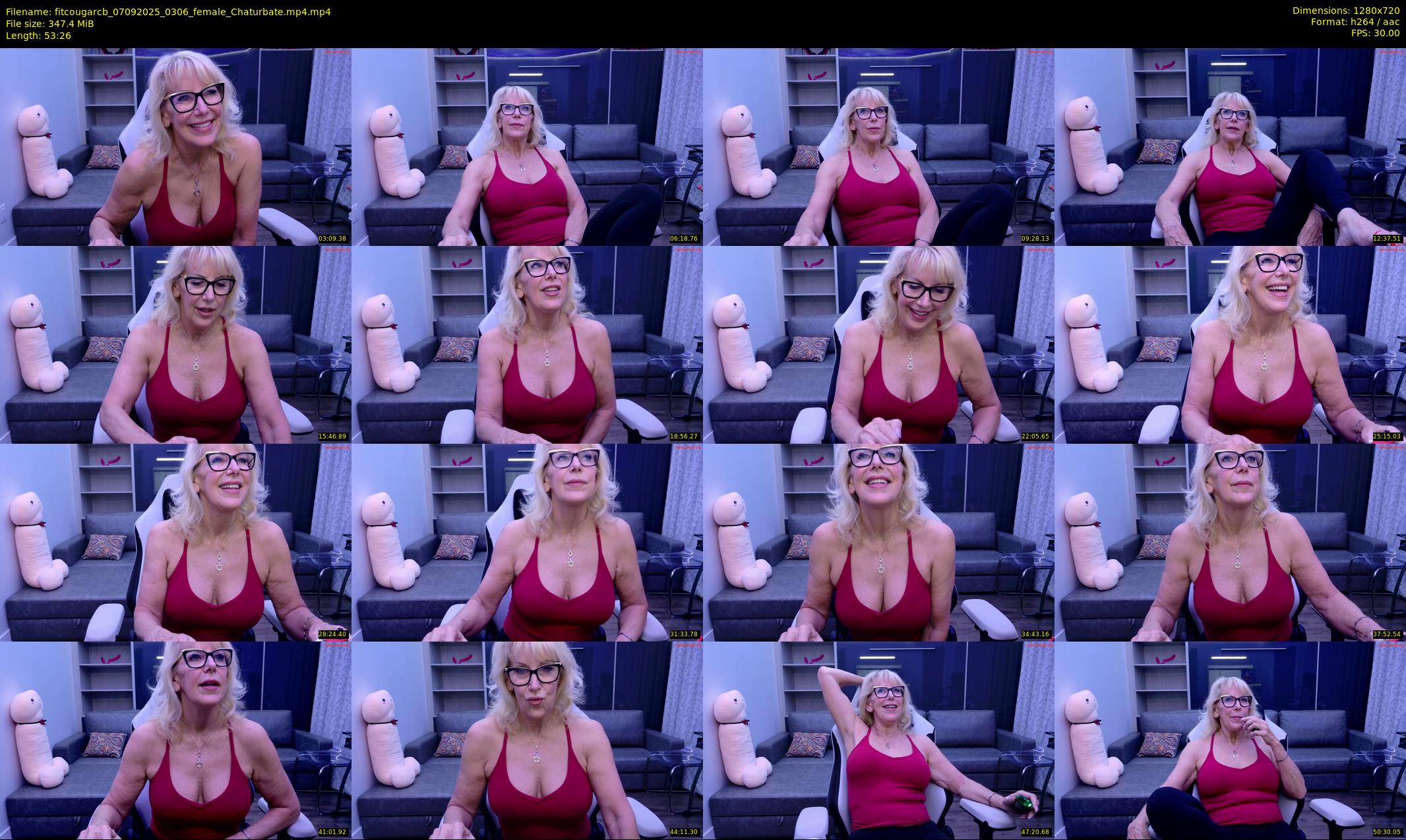 fitcougarcb — 54 minute Chaturbate female cam show recording, 720p, Sep 7, 2025