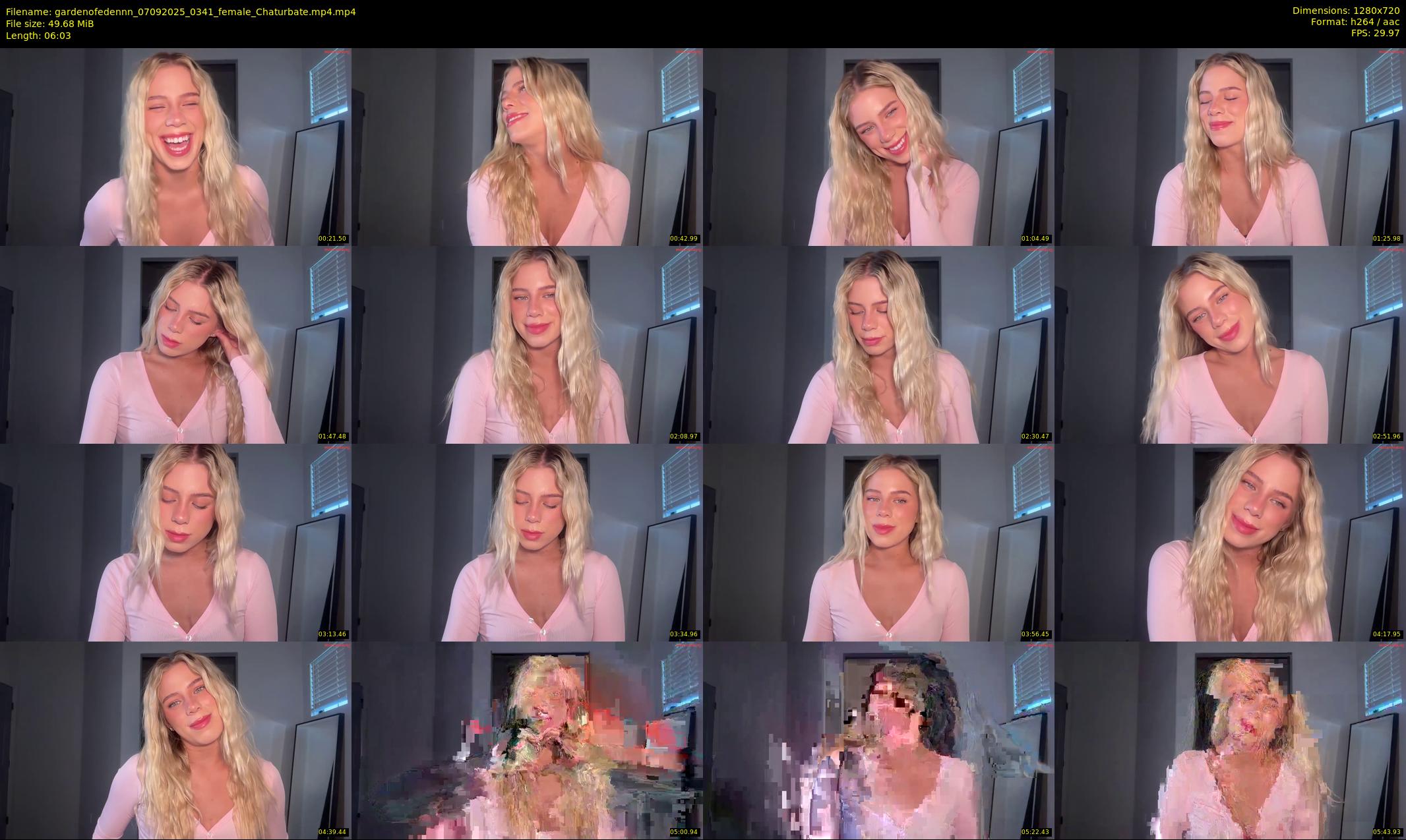 gardenofedennn — 7 minute Chaturbate female cam show recording, 720p, Sep 7, 2025