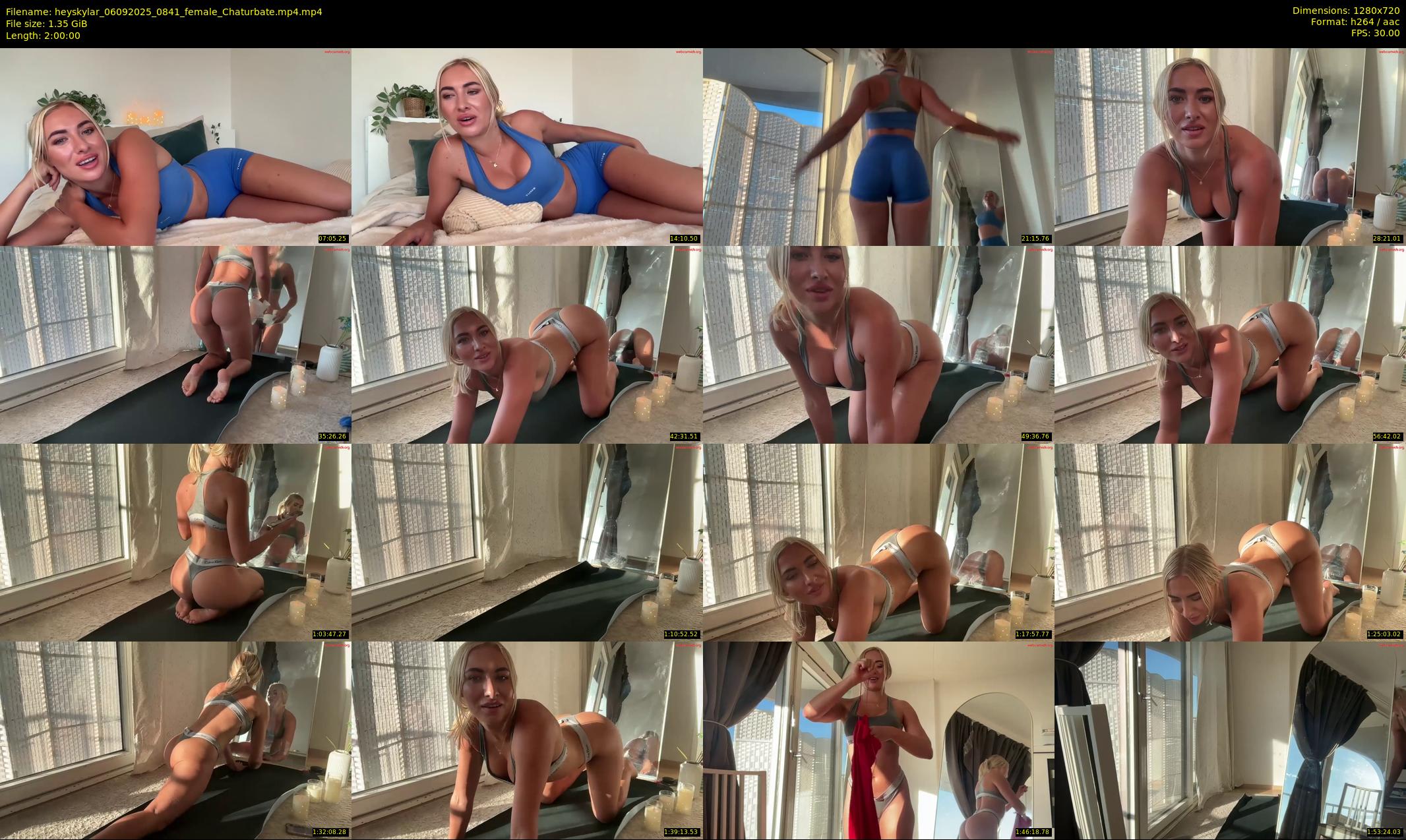 heyskylar — 120 minute Chaturbate female cam show recording, 720p, Sep 6, 2025