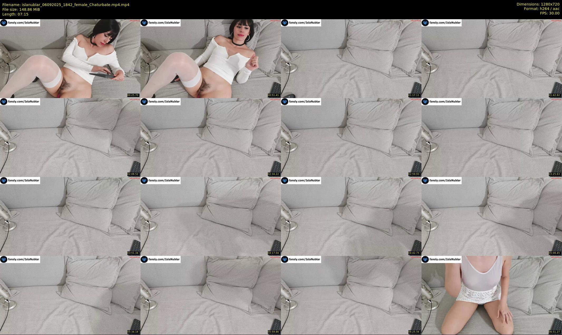 islanublar — 8 minute Chaturbate female cam show recording, 720p, Sep 6, 2025