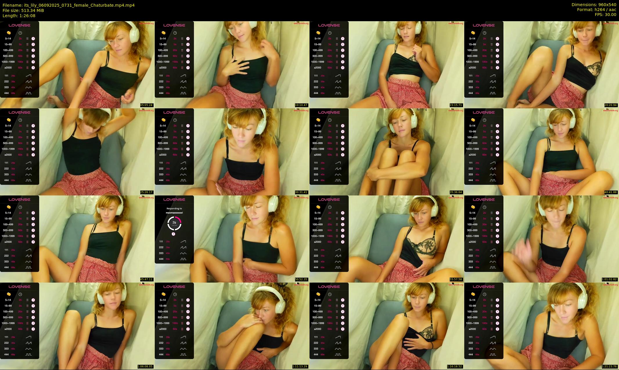 its_lily — 87 minute Chaturbate female cam show recording, 480p, Sep 6, 2025