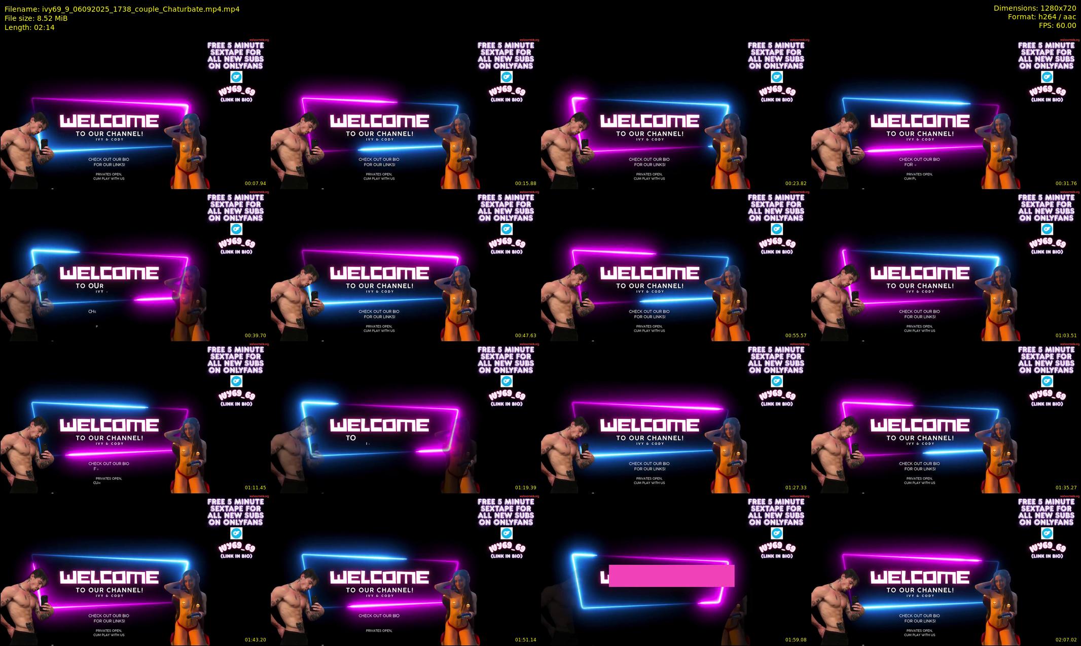ivy69_9 — 3 minute Chaturbate couple cam show recording, 720p, Sep 6, 2025