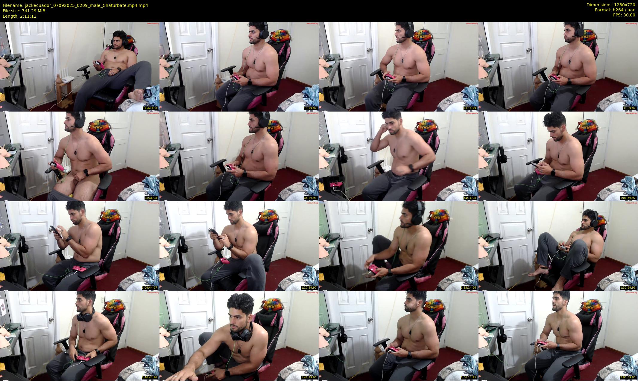 jackecuador — 132 minute Chaturbate male cam show recording, 720p, Sep 7, 2025