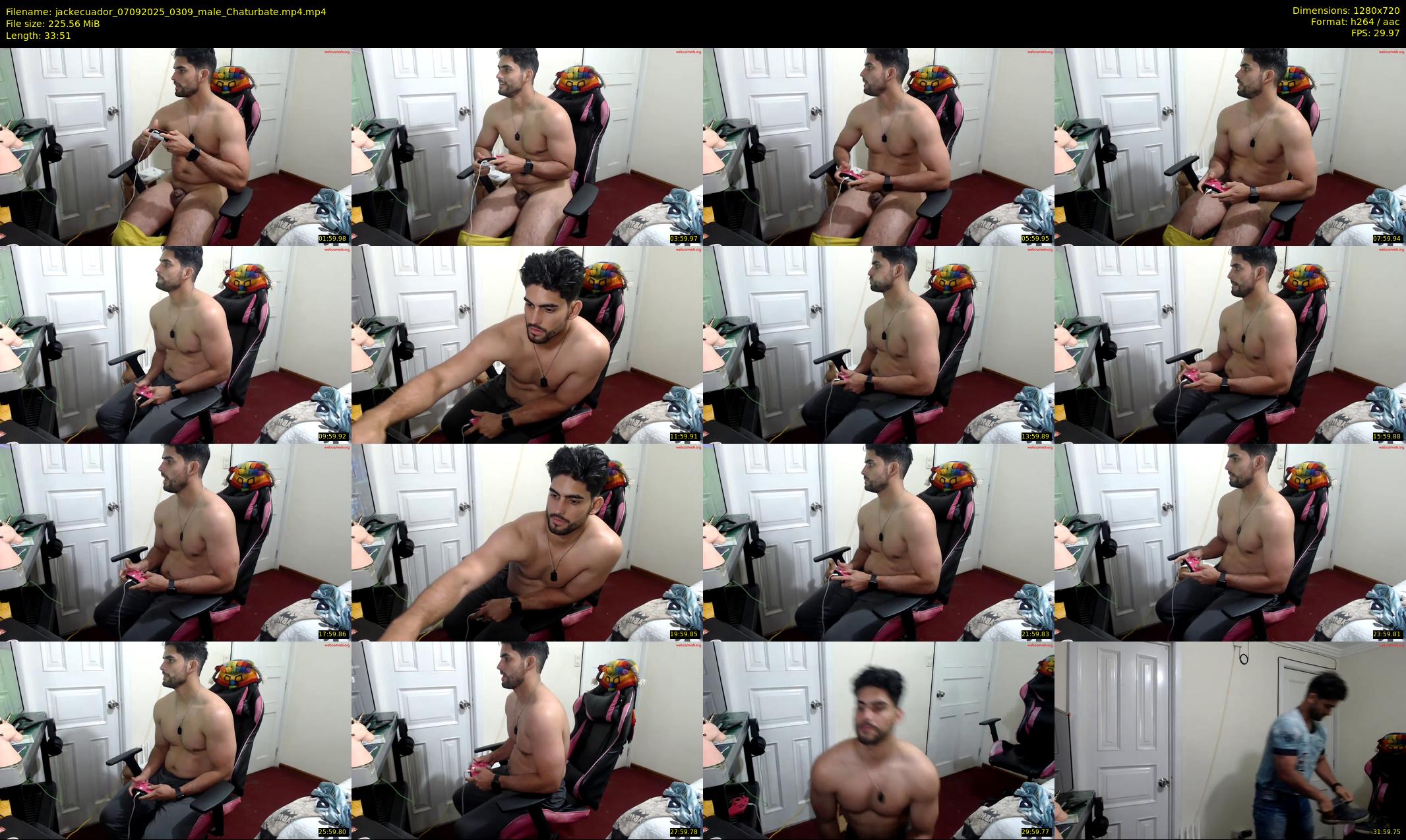 jackecuador — 34 minute Chaturbate male cam show recording, 720p, Sep 7, 2025