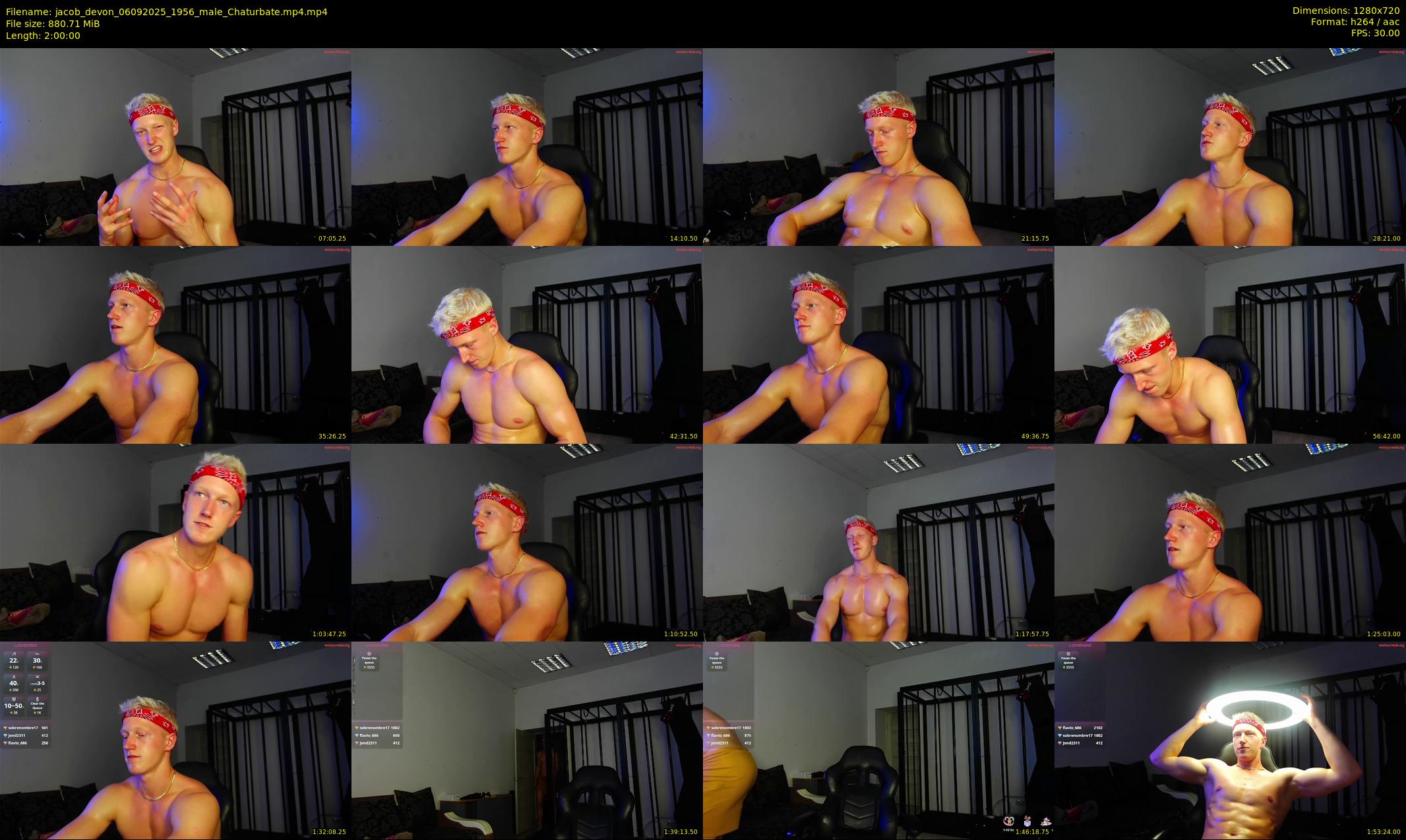 jacob_devon — 120 minute Chaturbate male cam show recording, 720p, Sep 6, 2025