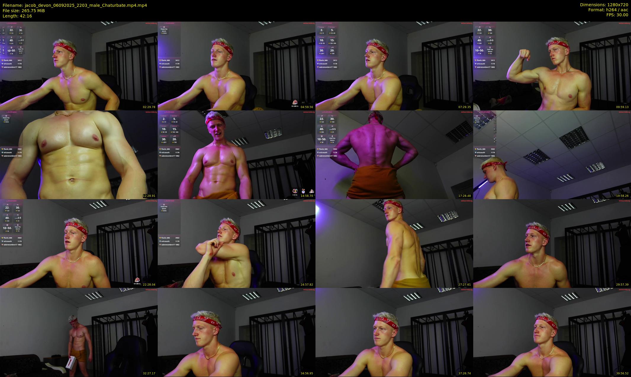 jacob_devon — 43 minute Chaturbate male cam show recording, 720p, Sep 6, 2025