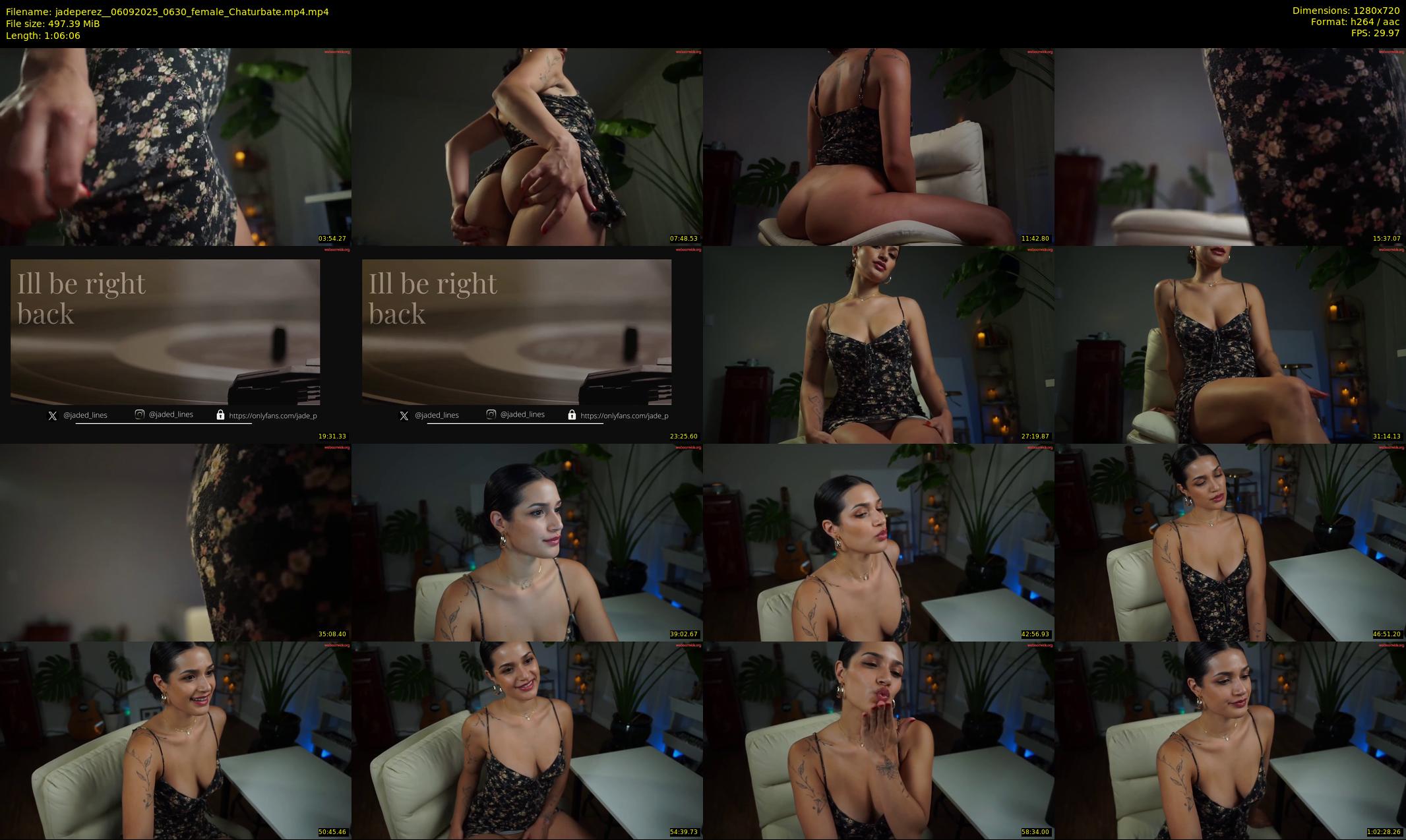 jadeperez_ — 67 minute Chaturbate female cam show recording, 720p, Sep 6, 2025