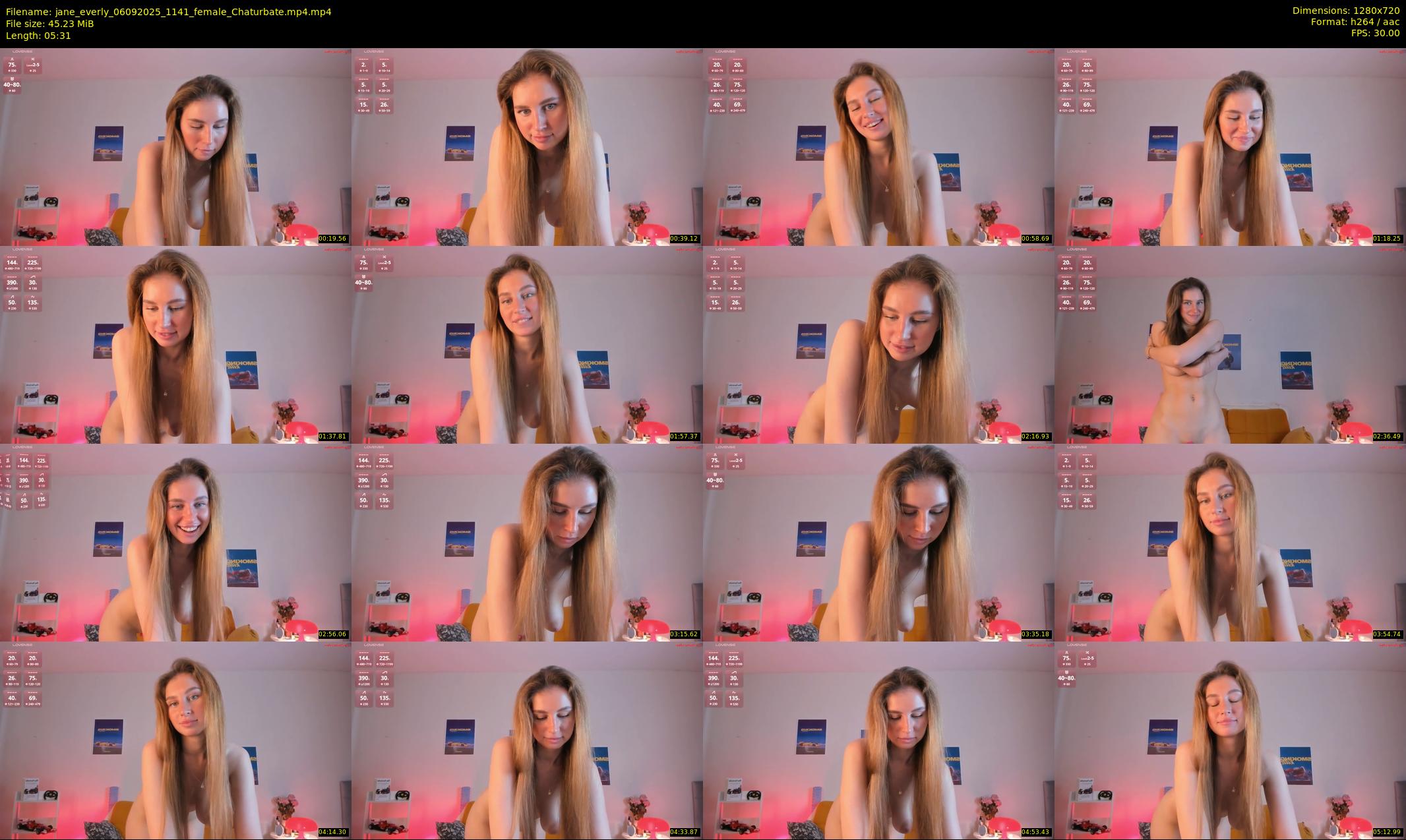 jane_everly — 6 minute Chaturbate female cam show recording, 720p, Sep 6, 2025