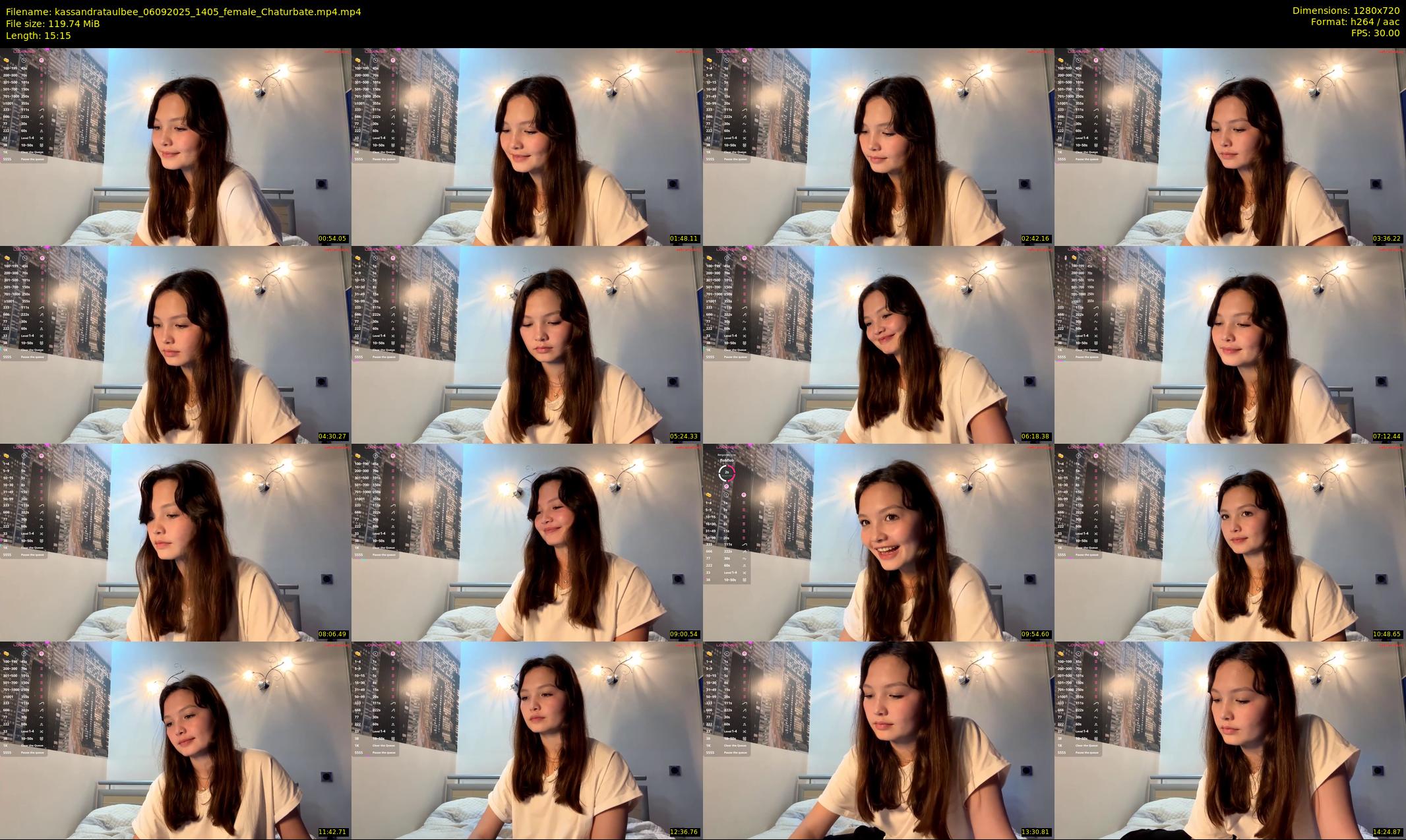 kassandrataulbee — 16 minute Chaturbate female cam show recording, 720p, Sep 6, 2025