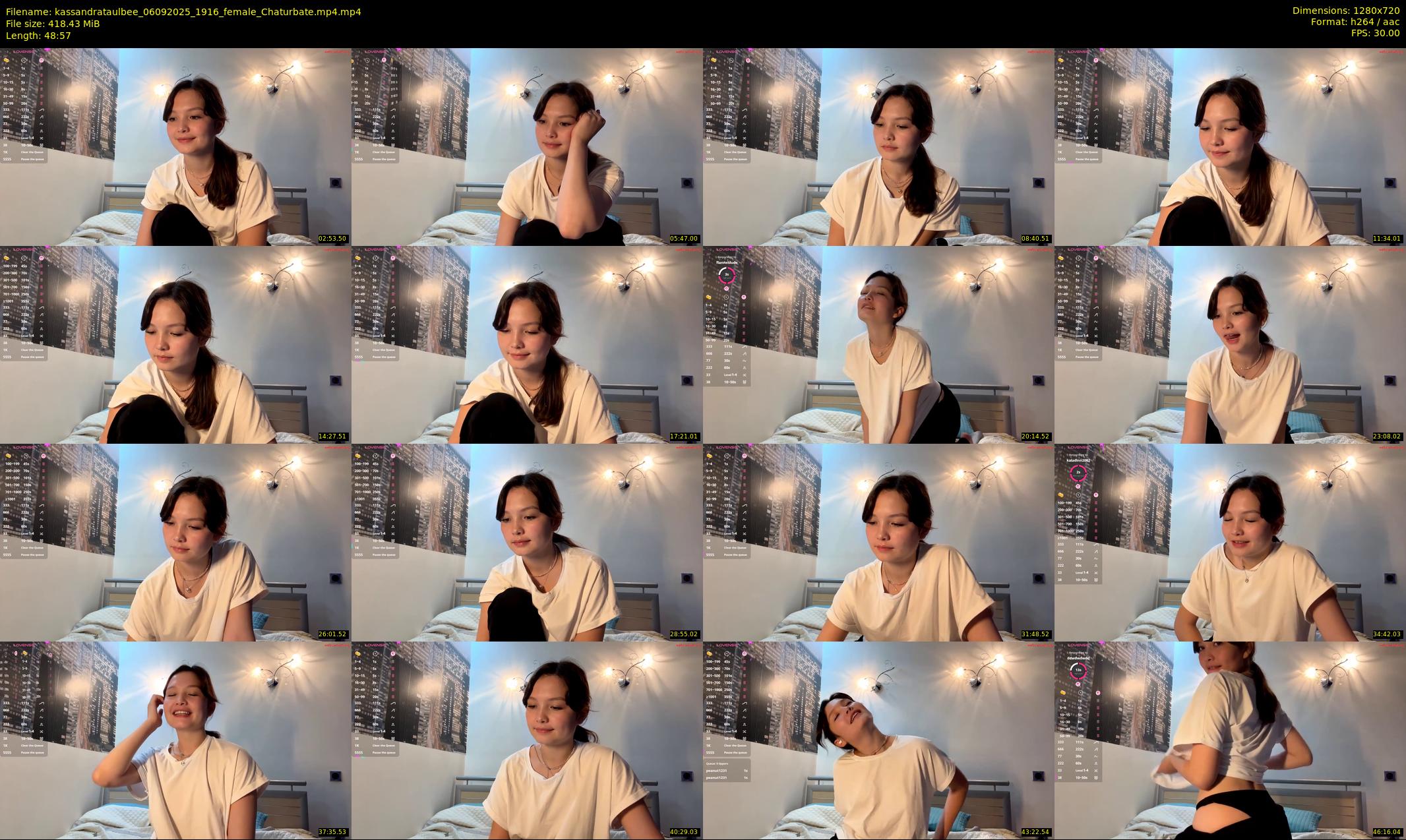 kassandrataulbee — 49 minute Chaturbate female cam show recording, 720p, Sep 6, 2025