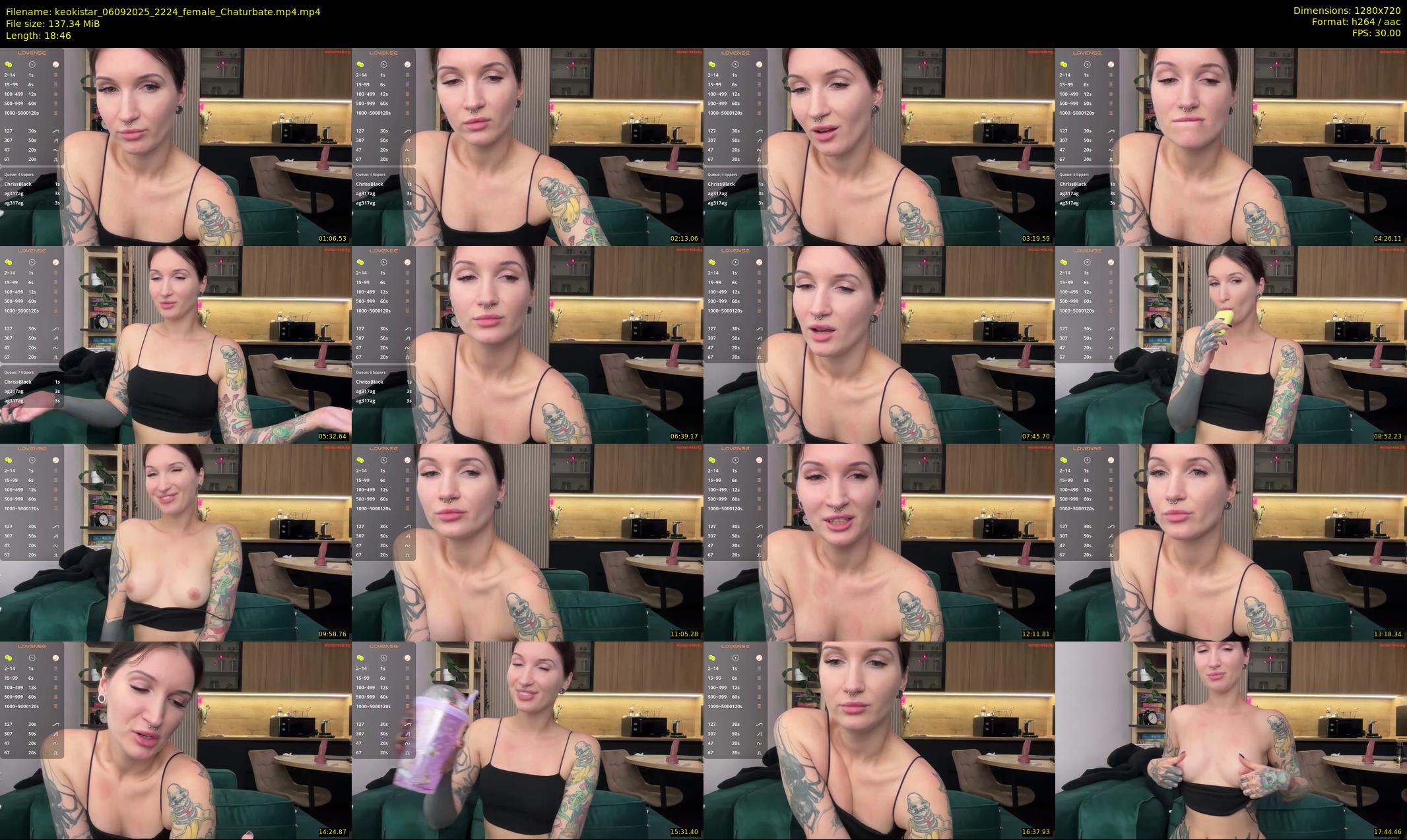 keokistar — 19 minute Chaturbate female cam show recording, 720p, Sep 6, 2025