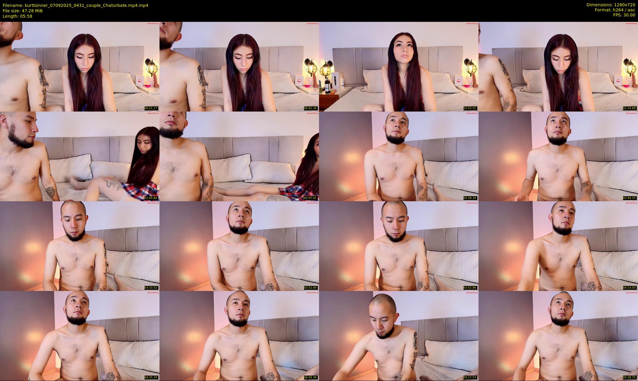 kurttsinner — 6 minute Chaturbate couple cam show recording, 720p, Sep 7, 2025