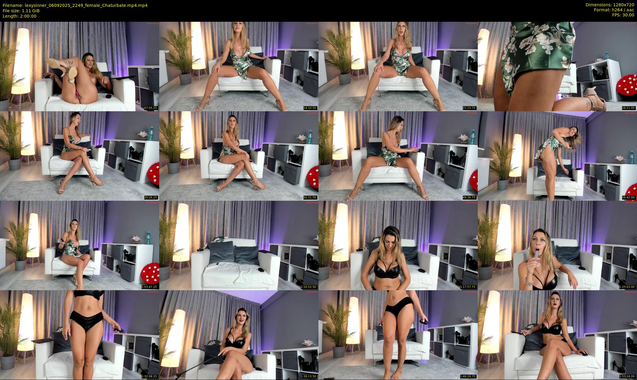 lexysinner — 120 minute Chaturbate female cam show recording, 720p, Sep 6, 2025