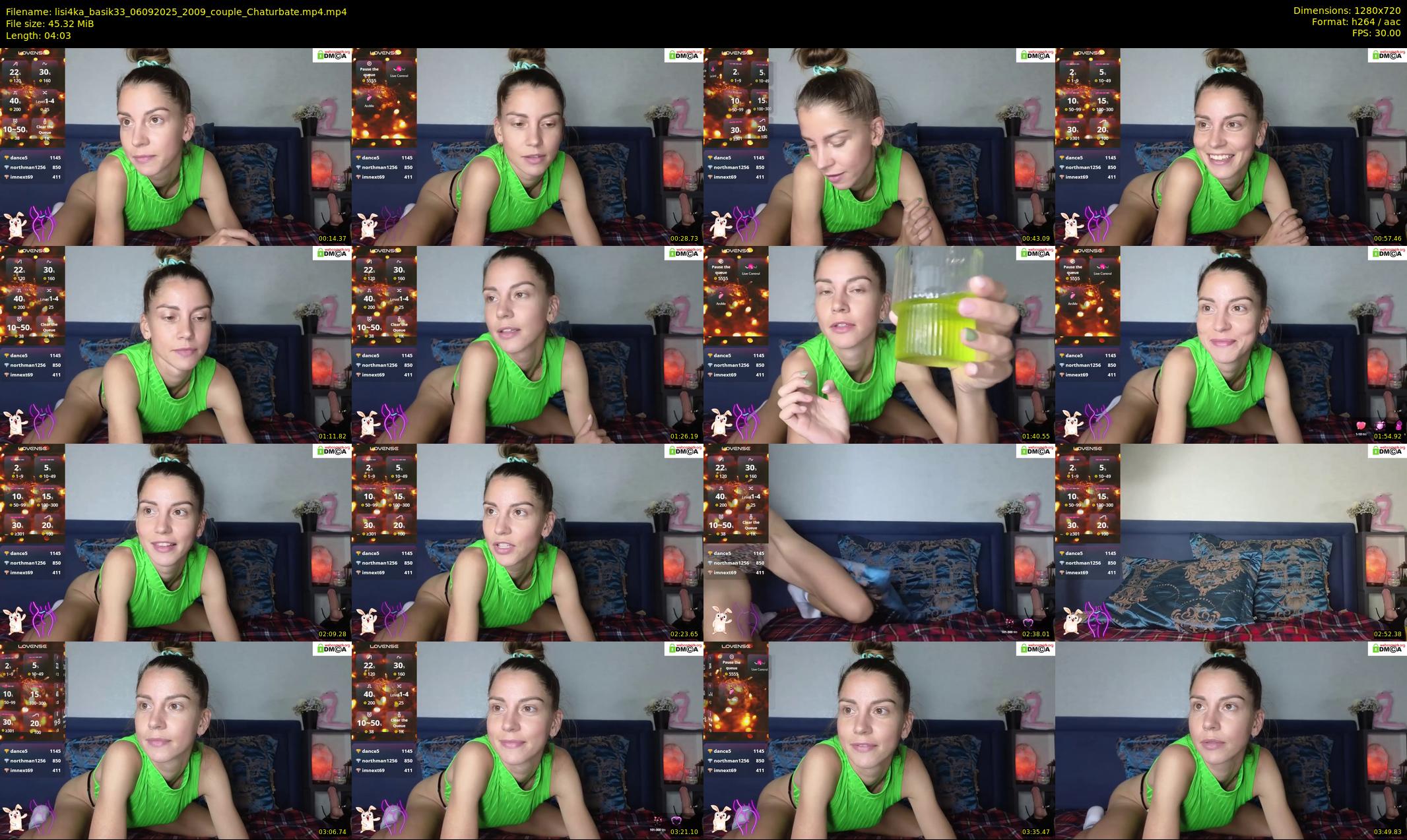 lisi4ka_basik33 — 5 minute Chaturbate couple cam show recording, 720p, Sep 6, 2025