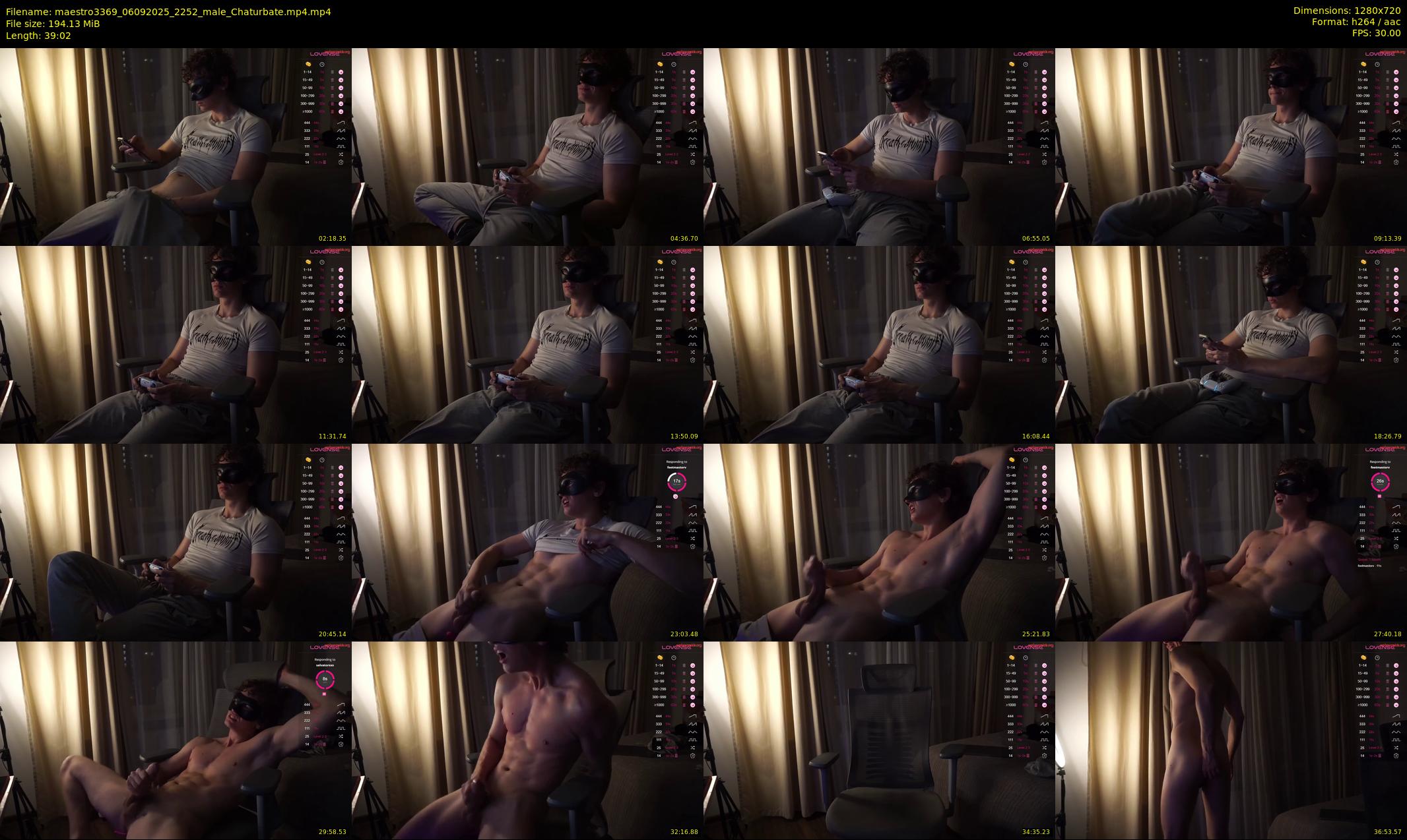 maestro3369 — 40 minute Chaturbate male cam show recording, 720p, Sep 6, 2025