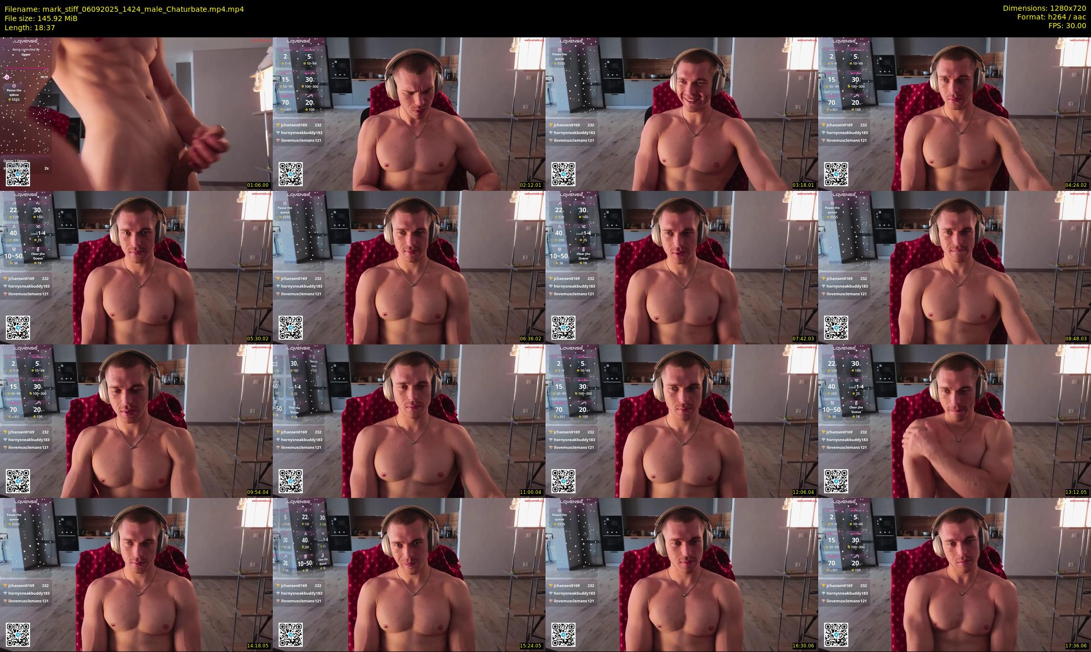mark_stiff — 19 minute Chaturbate male cam show recording, 720p, Sep 6, 2025