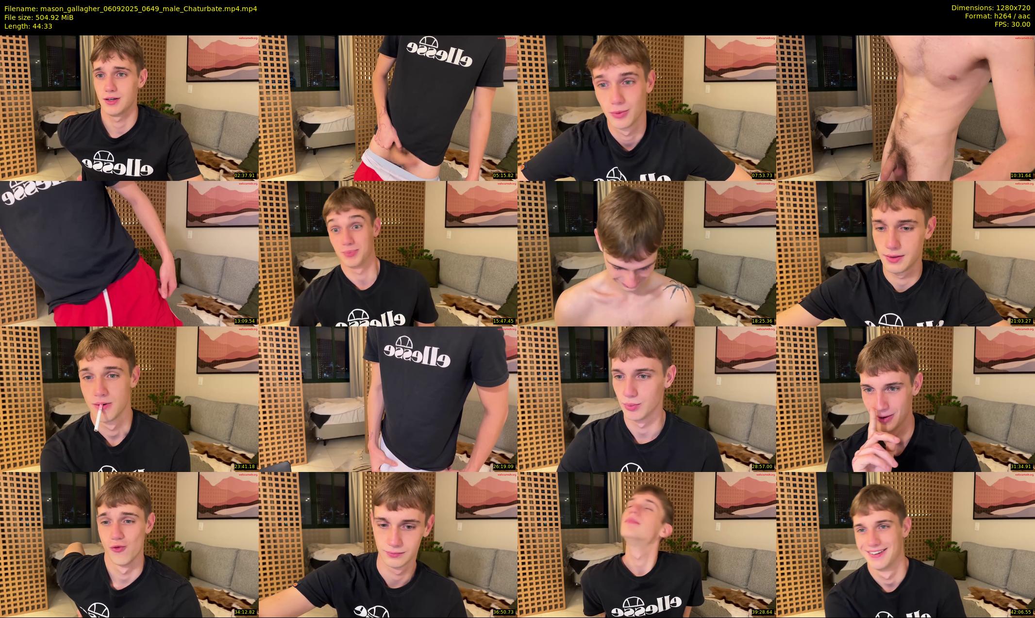 mason_gallagher — 45 minute Chaturbate male cam show recording, 720p, Sep 6, 2025
