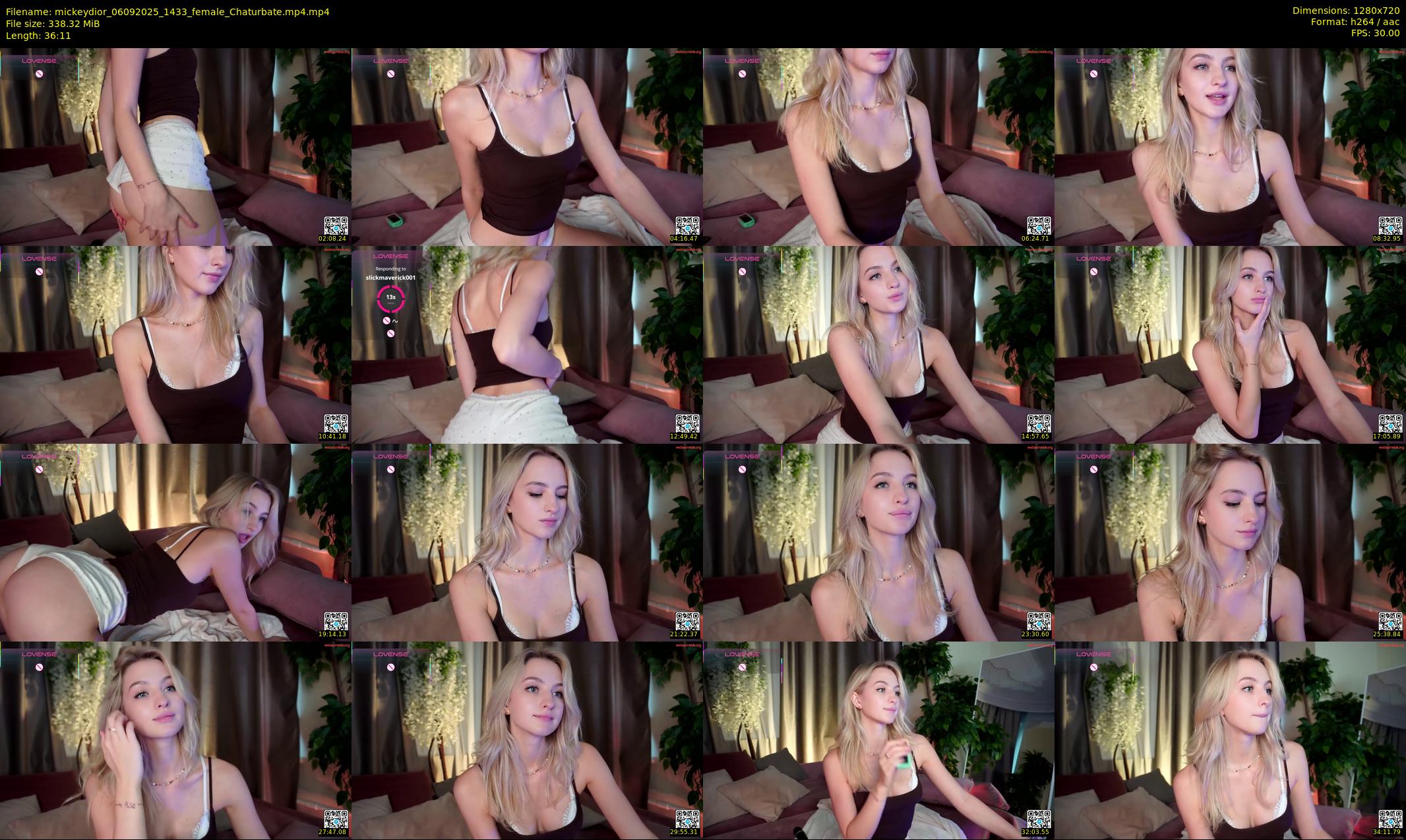 mickeydior — 37 minute Chaturbate female cam show recording, 720p, Sep 6, 2025