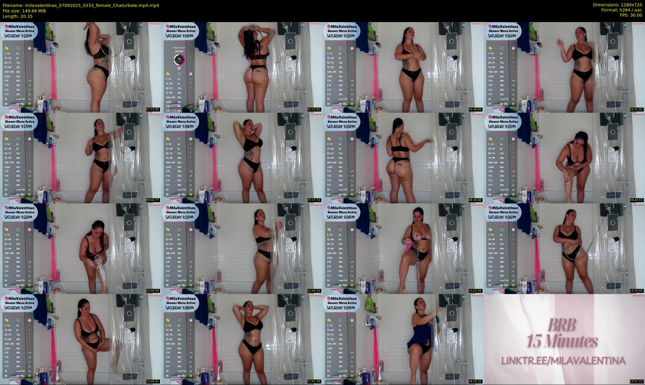 milavalentinax — 21 minute Chaturbate female cam show recording, 720p, Sep 7, 2025