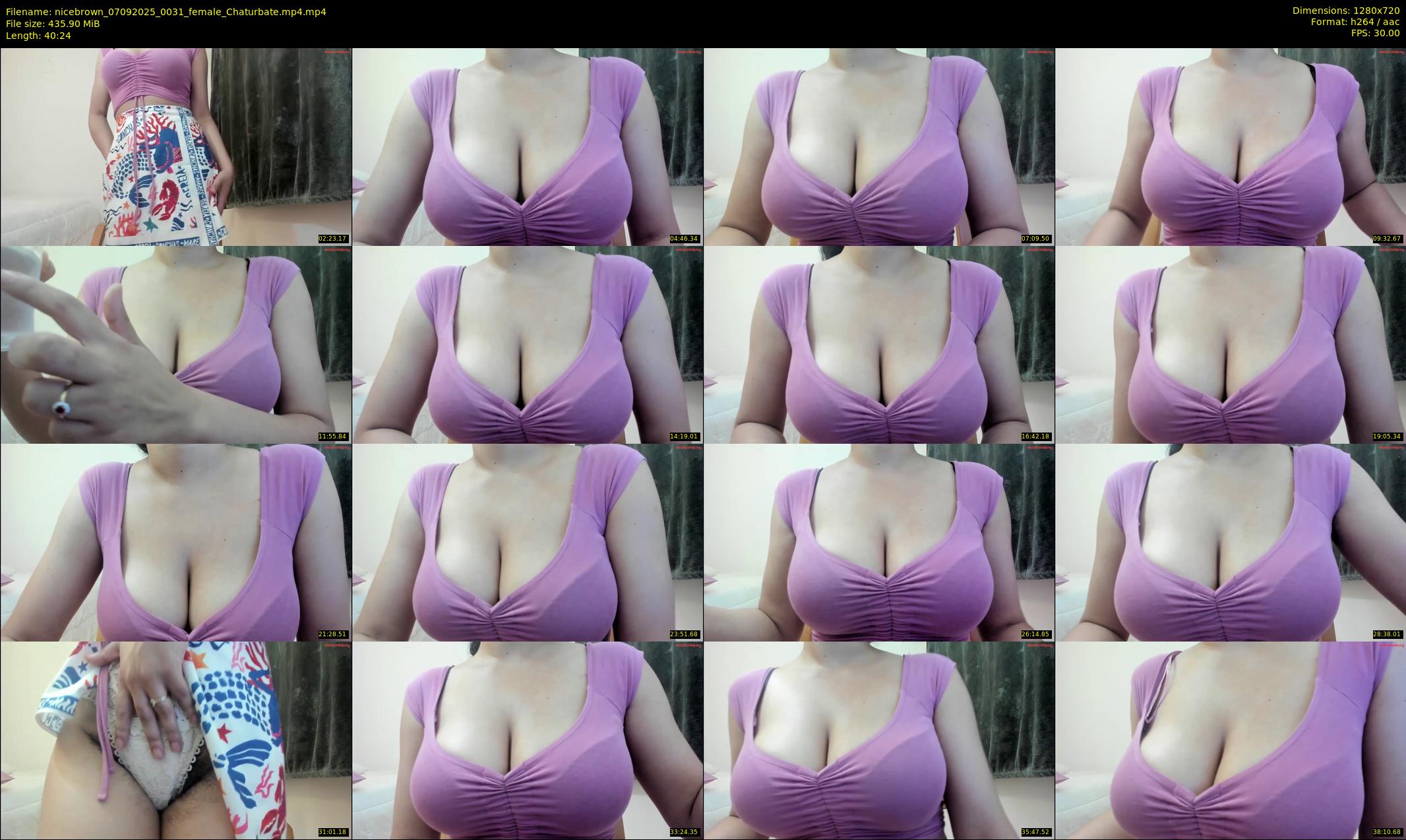 nicebrown — 41 minute Chaturbate female cam show recording, 720p, Sep 7, 2025