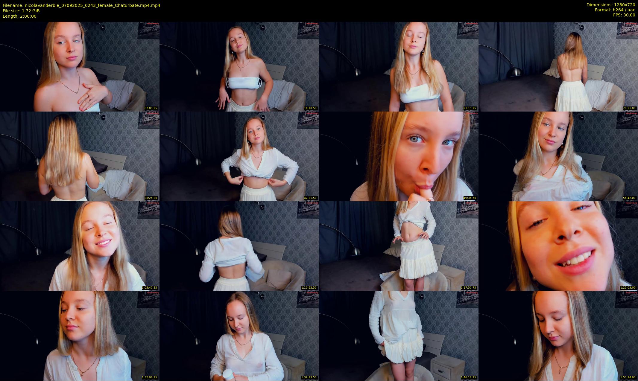 nicolavanderbie — 120 minute Chaturbate female cam show recording, 720p, Sep 7, 2025