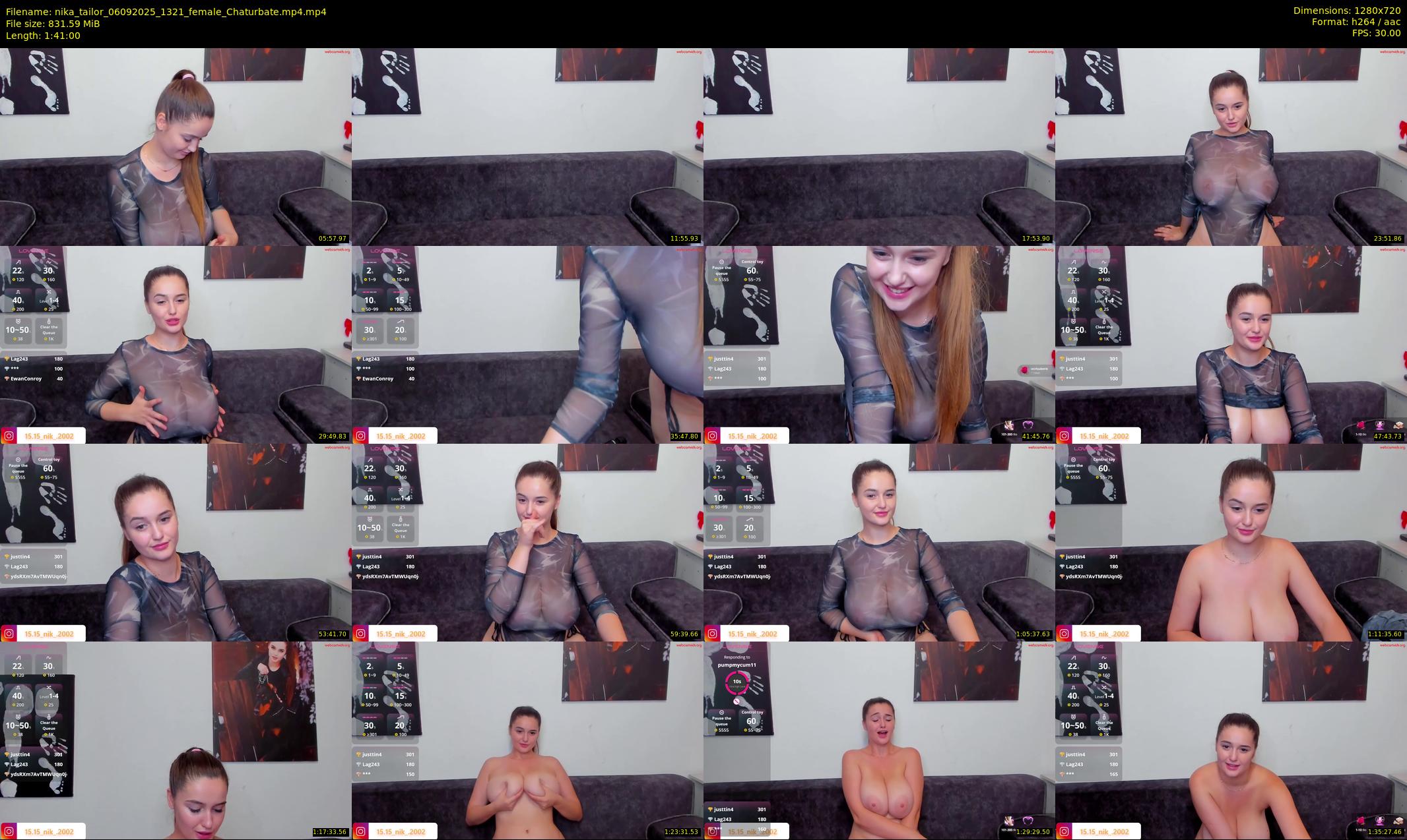 nika_tailor — 101 minute Chaturbate female cam show recording, 720p, Sep 6, 2025