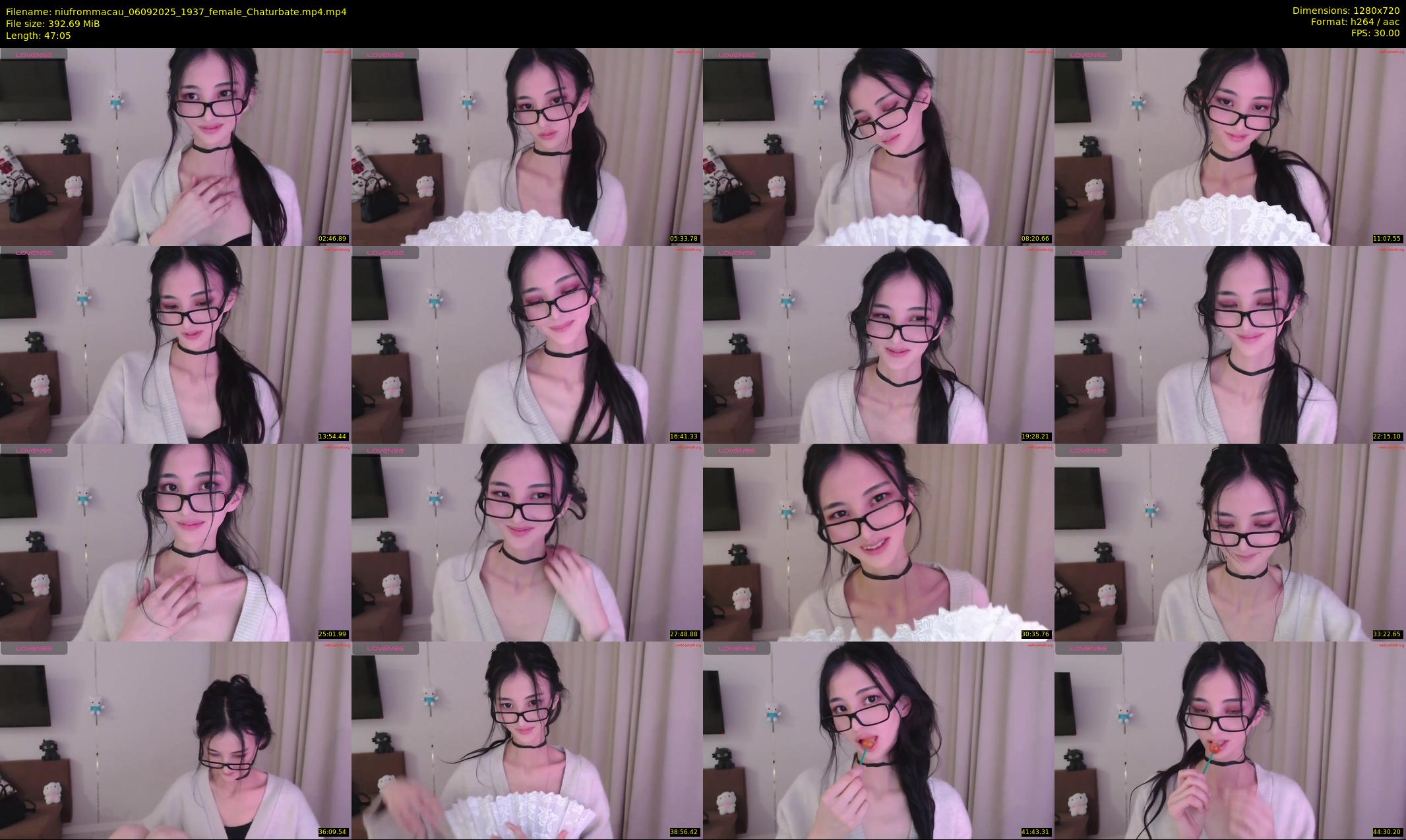 niufrommacau — 48 minute Chaturbate female cam show recording, 720p, Sep 6, 2025