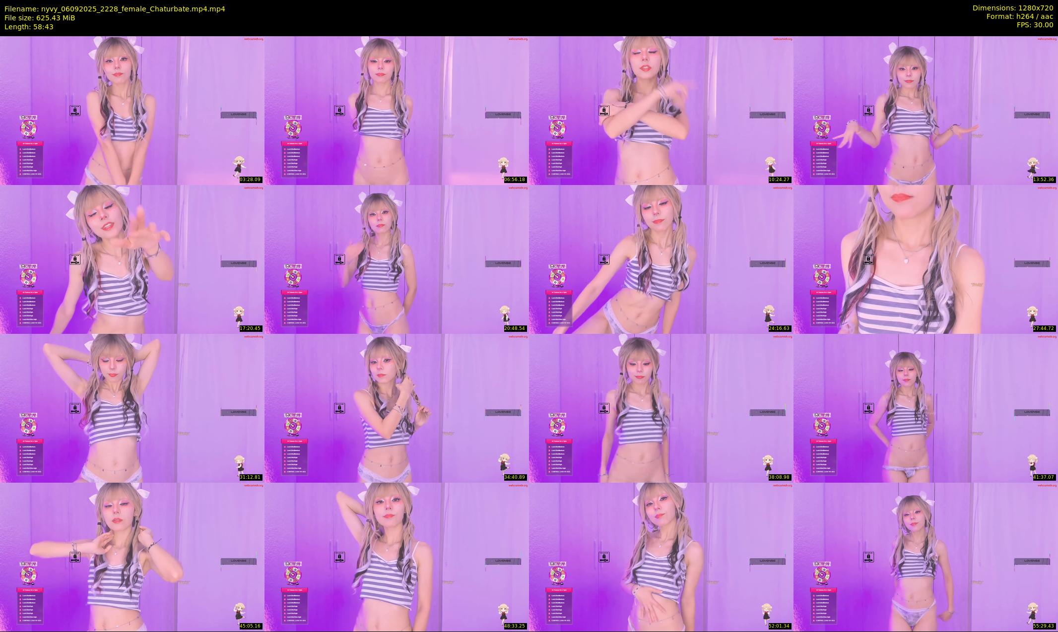 nyvy — 59 minute Chaturbate female cam show recording, 720p, Sep 6, 2025