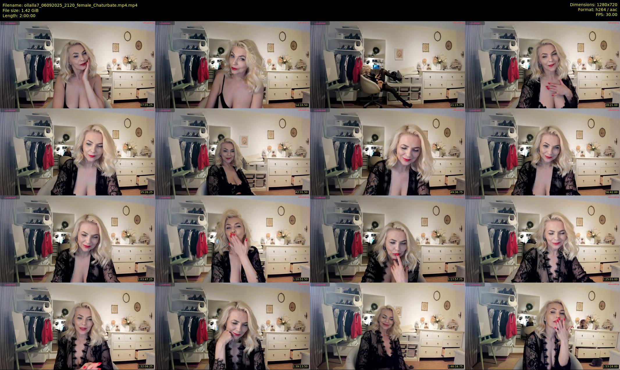 ollalla7 — 120 minute Chaturbate female cam show recording, 720p, Sep 6, 2025