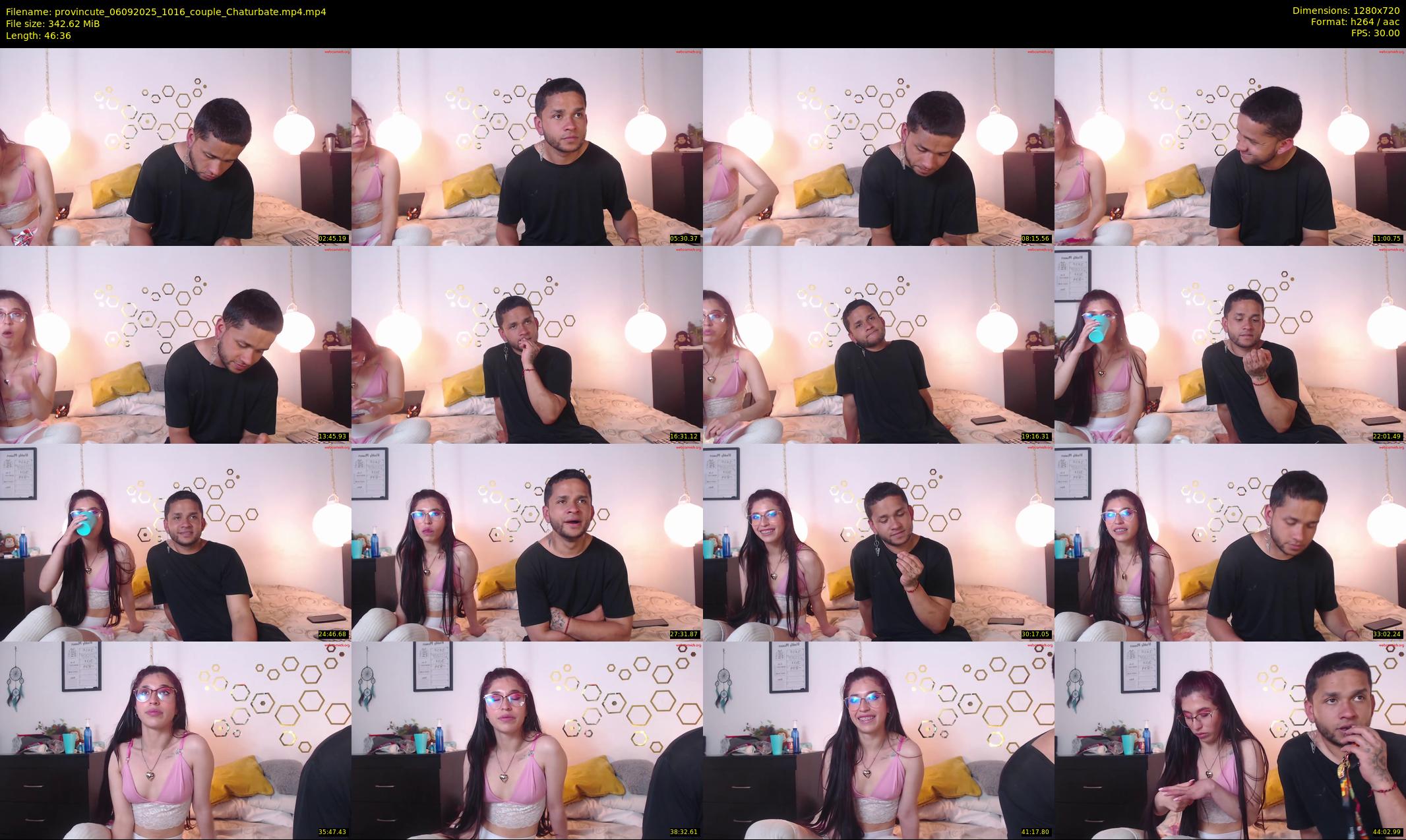 provincute — 47 minute Chaturbate couple cam show recording, 720p, Sep 6, 2025