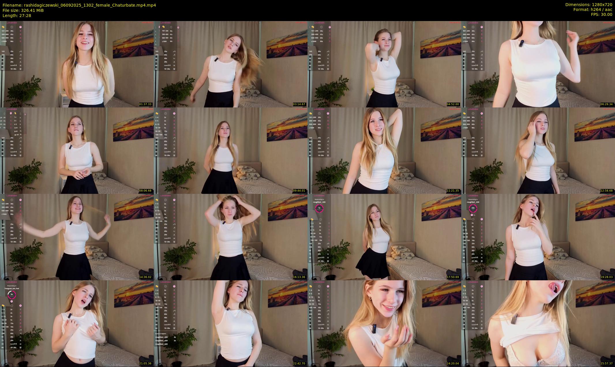 rashidagiczewski — 28 minute Chaturbate female cam show recording, 720p, Sep 6, 2025