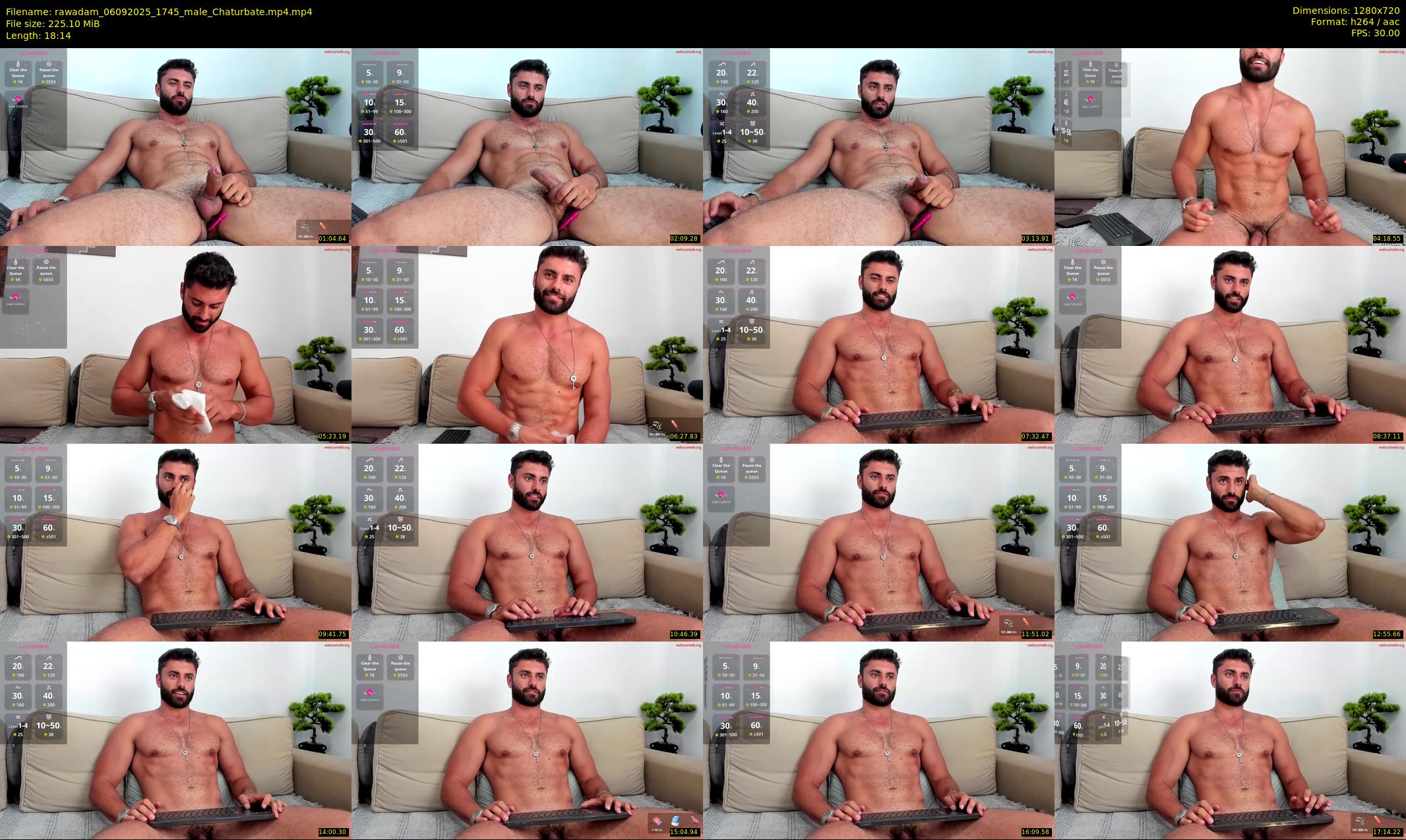 rawadam — 19 minute Chaturbate male cam show recording, 720p, Sep 6, 2025
