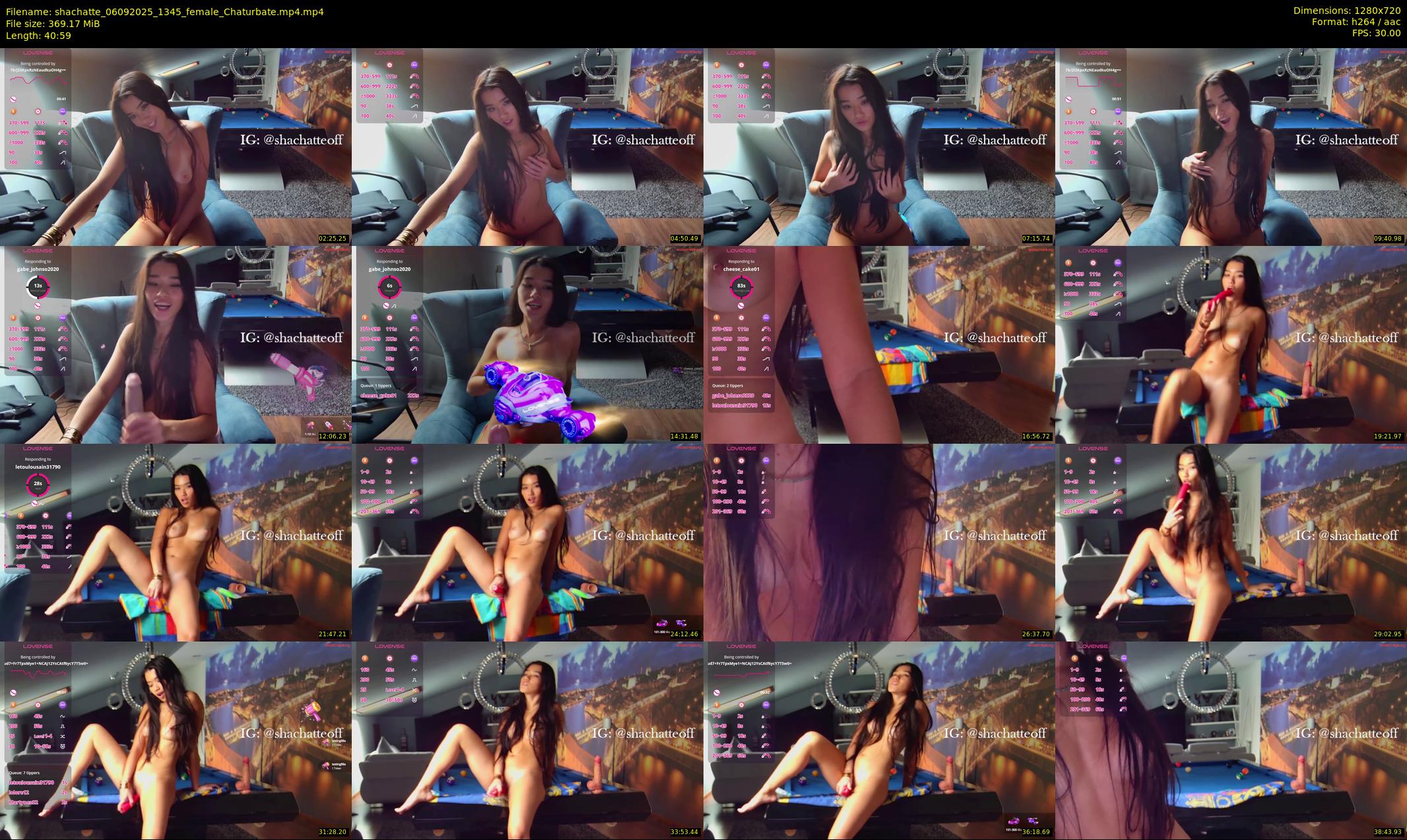 shachatte — 41 minute Chaturbate couple cam show recording, 720p, Sep 6, 2025