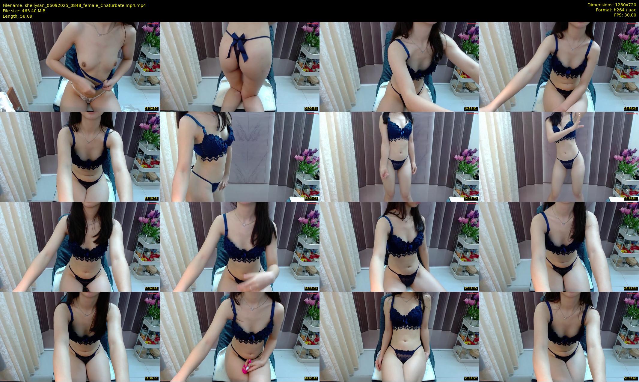 shellysan — 59 minute Chaturbate female cam show recording, 720p, Sep 6, 2025