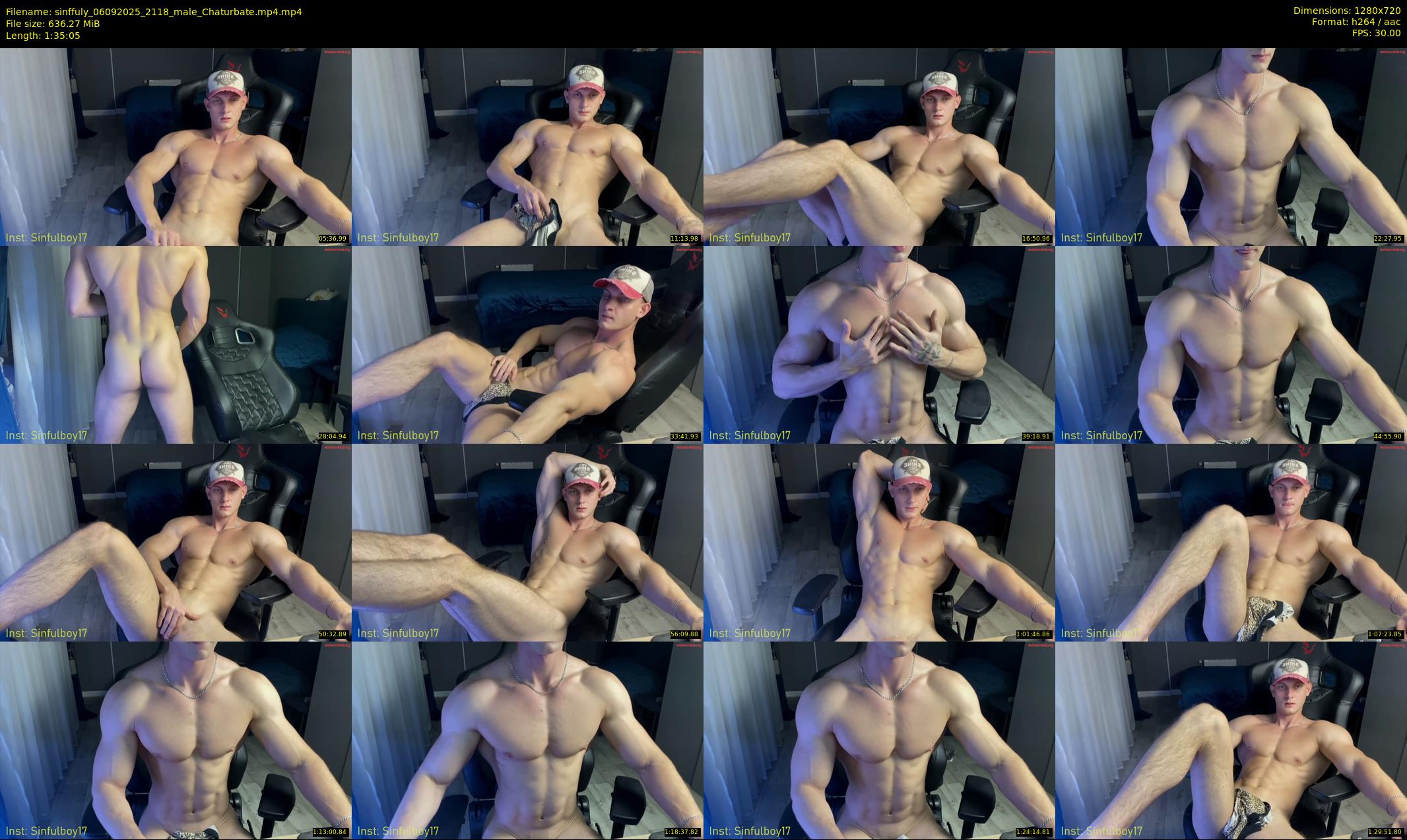 sinffuly — 96 minute Chaturbate male cam show recording, 720p, Sep 6, 2025