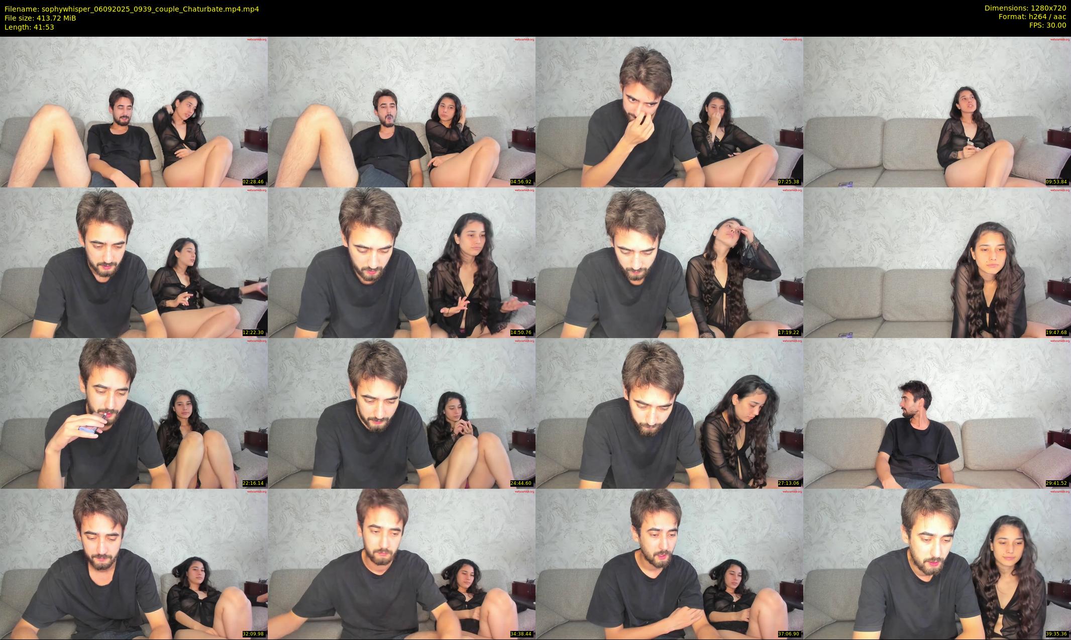 sophywhisper — 42 minute Chaturbate couple cam show recording, 720p, Sep 6, 2025