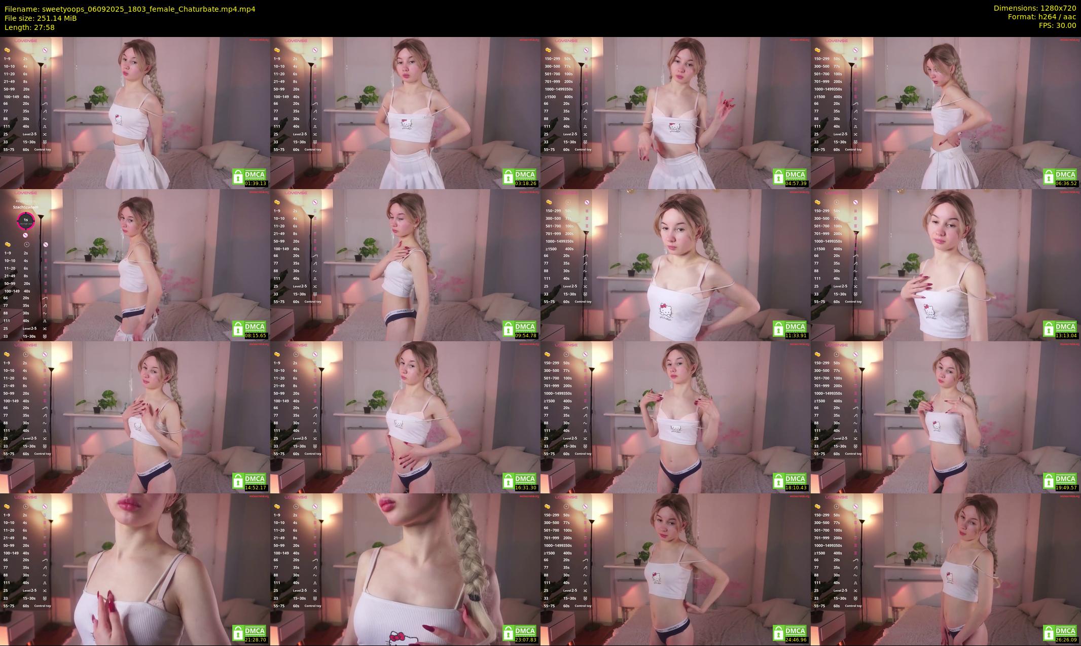 sweetyoops — 28 minute Chaturbate female cam show recording, 720p, Sep 6, 2025