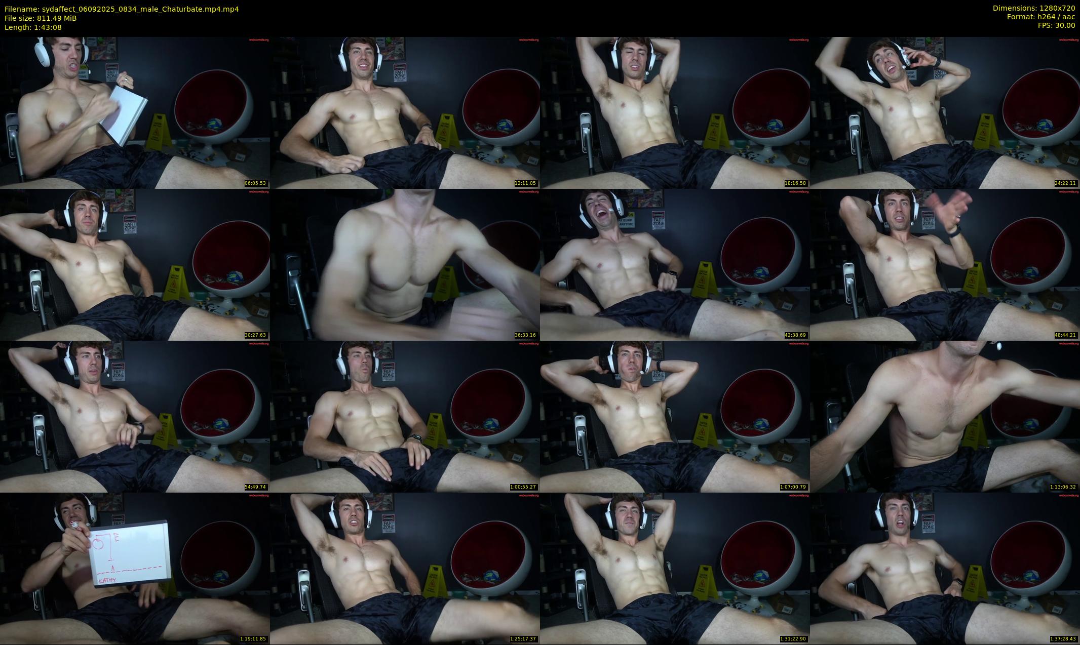 sydaffect — 104 minute Chaturbate male cam show recording, 720p, Sep 6, 2025