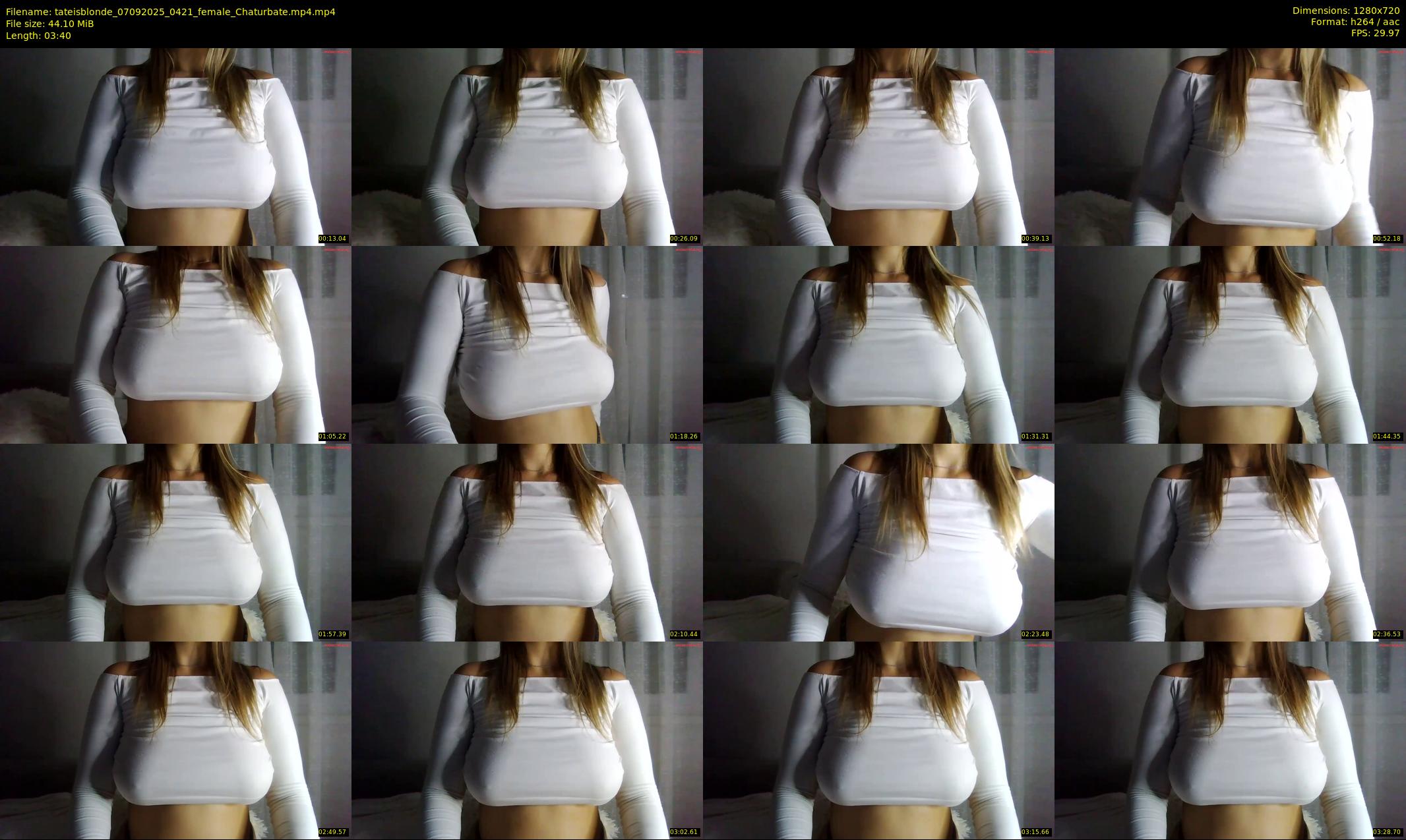 tateisblonde — 4 minute Chaturbate female cam show recording, 720p, Sep 7, 2025