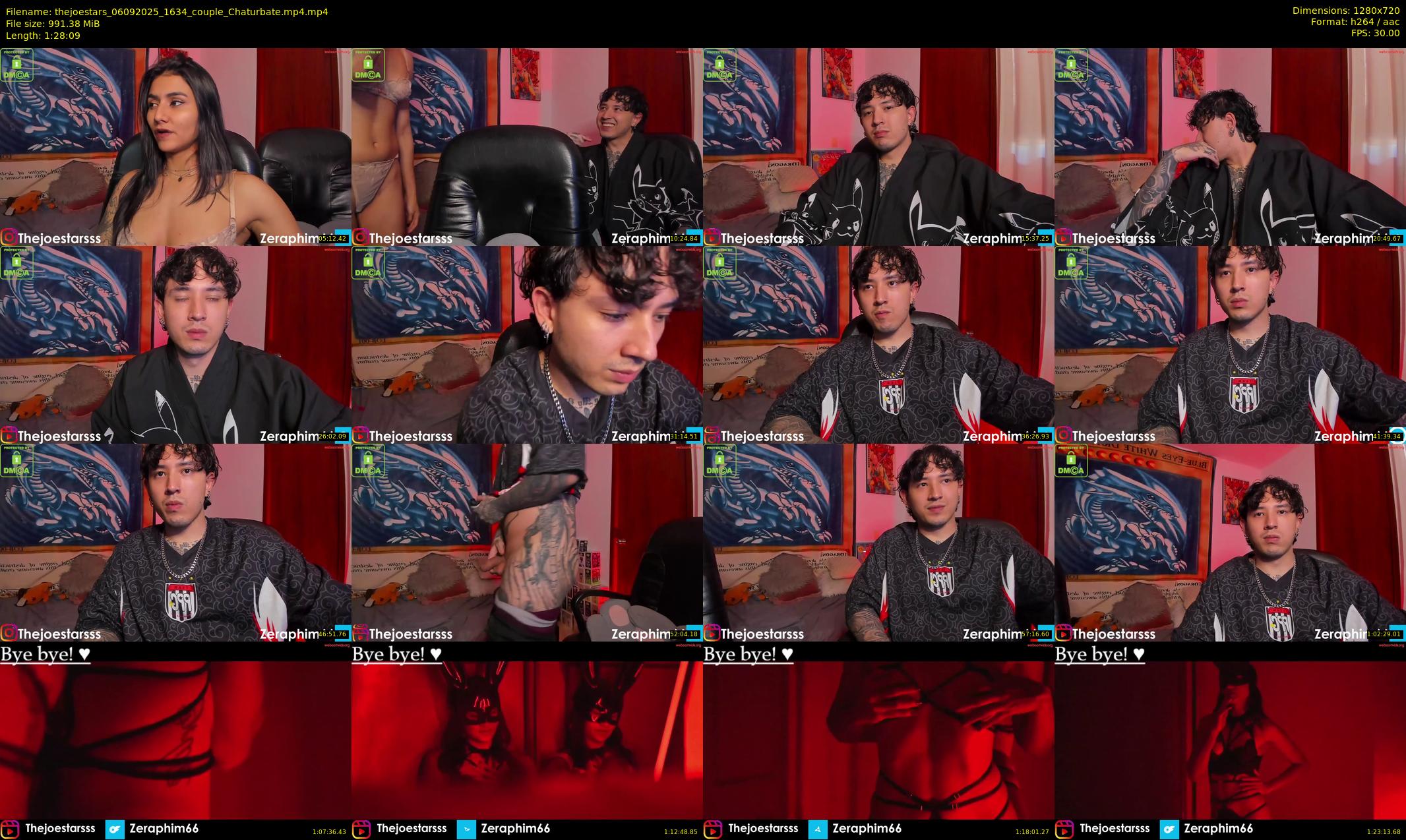 thejoestars — 89 minute Chaturbate couple cam show recording, 720p, Sep 6, 2025