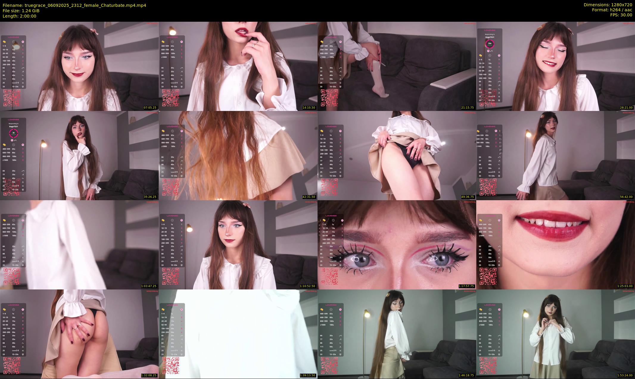 truegrace — 120 minute Chaturbate female cam show recording, 720p, Sep 6, 2025
