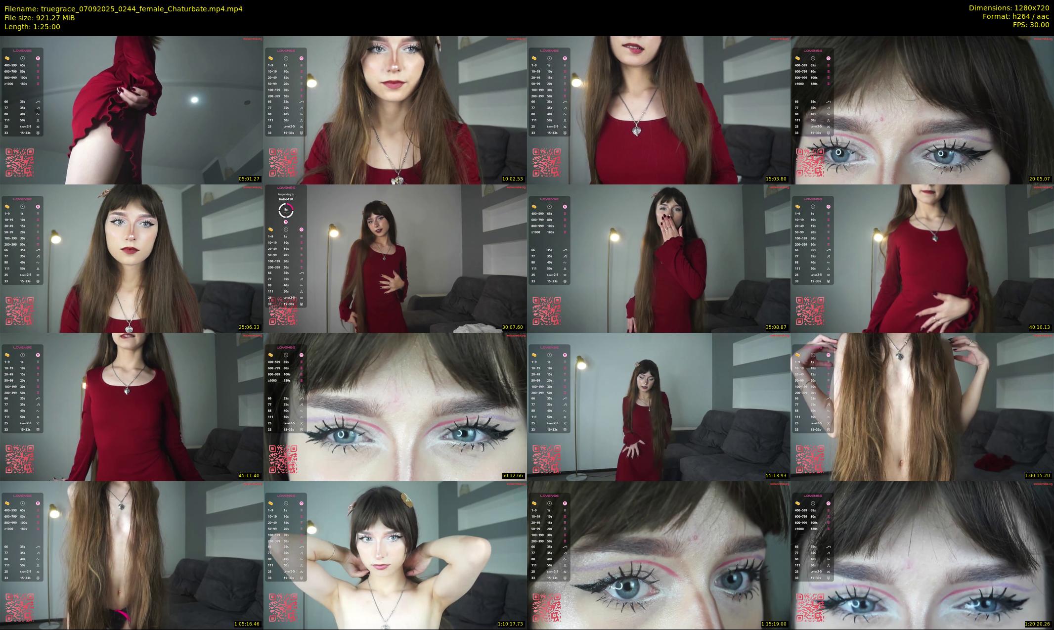 truegrace — 85 minute Chaturbate female cam show recording, 720p, Sep 7, 2025