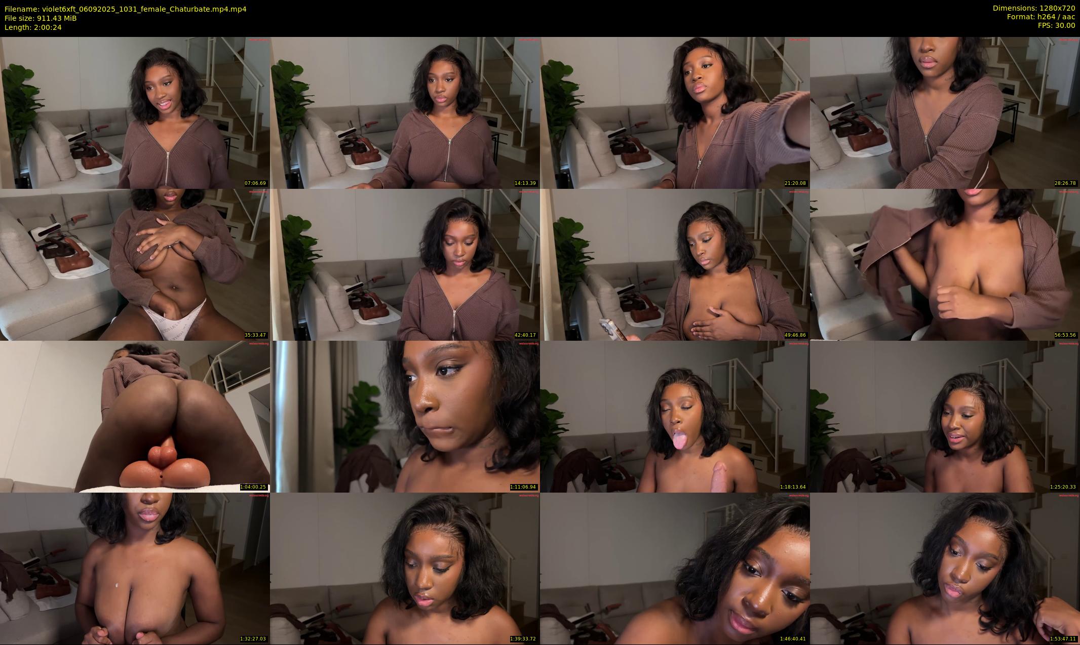 violet6xft — 121 minute Chaturbate female cam show recording, 720p, Sep 6, 2025