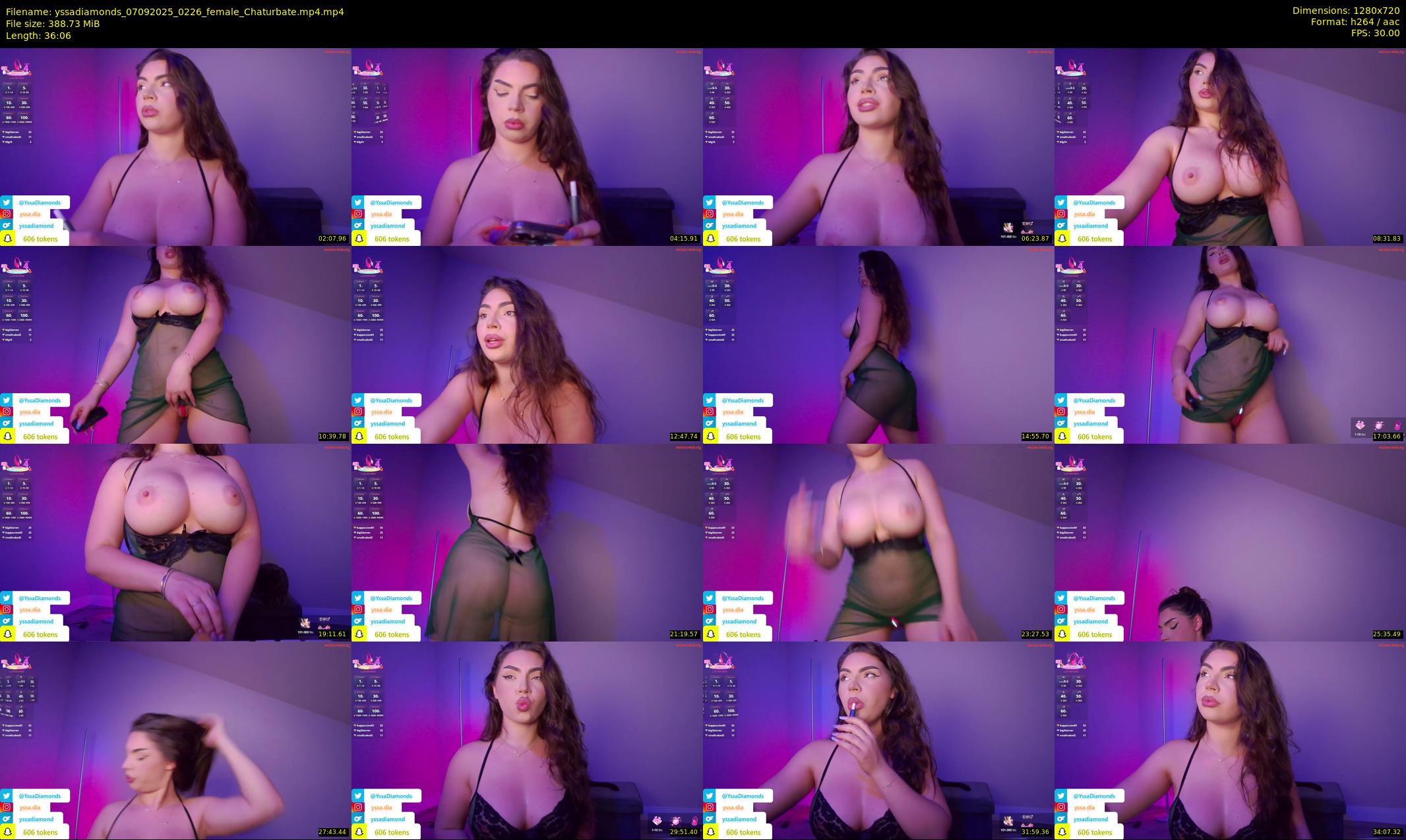yssadiamonds — 37 minute Chaturbate female cam show recording, 720p, Sep 7, 2025