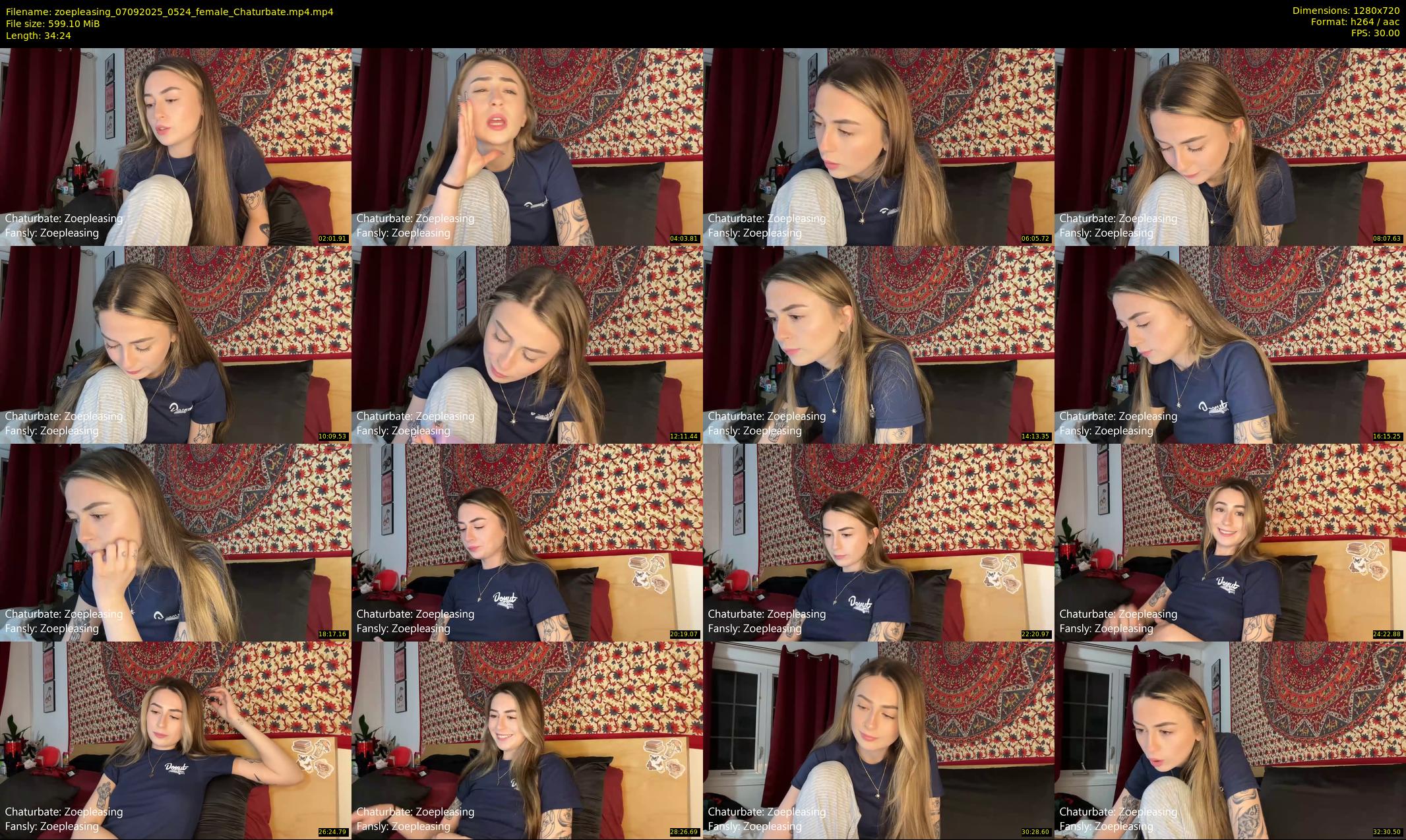 zoepleasing — 35 minute Chaturbate female cam show recording, 720p, Sep 7, 2025