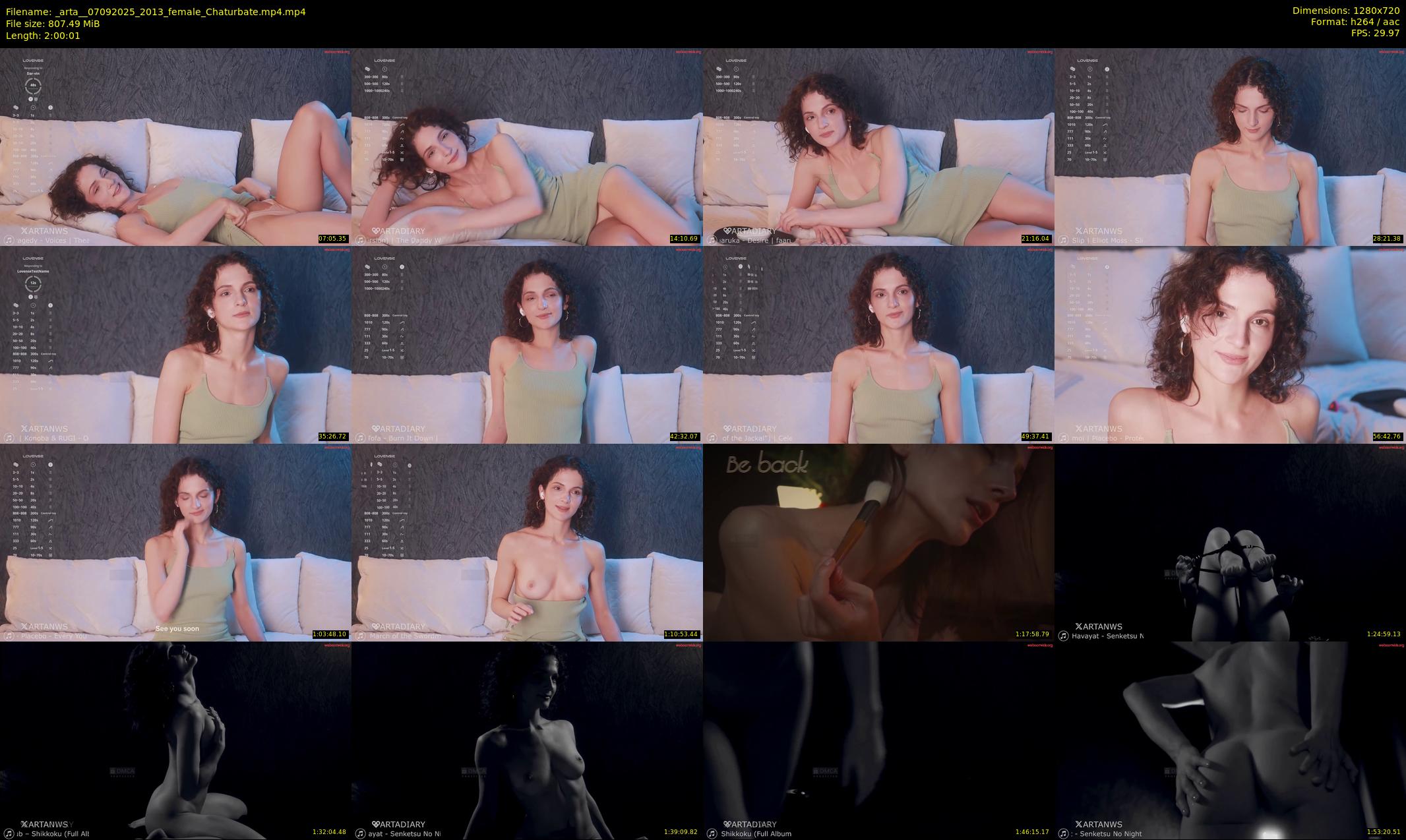 _arta_ — 121 minute Chaturbate female cam show recording, 720p, Sep 7, 2025