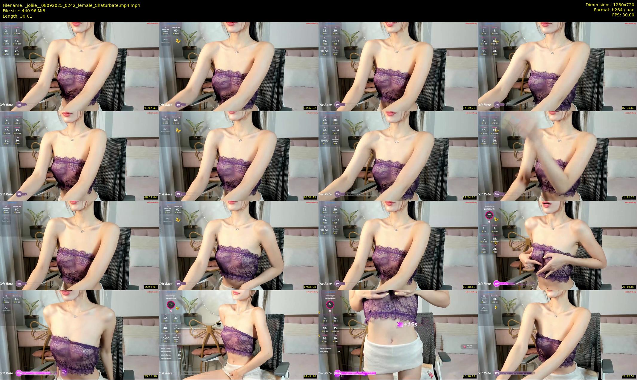 _joliie_ — 31 minute Chaturbate female cam show recording, 720p, Sep 8, 2025