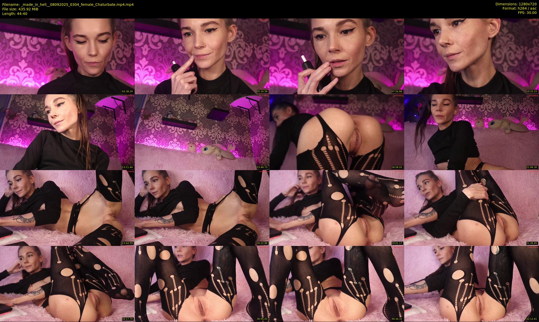 _made_in_hell_ — 45 minute Chaturbate female cam show recording, 720p, Sep 8, 2025