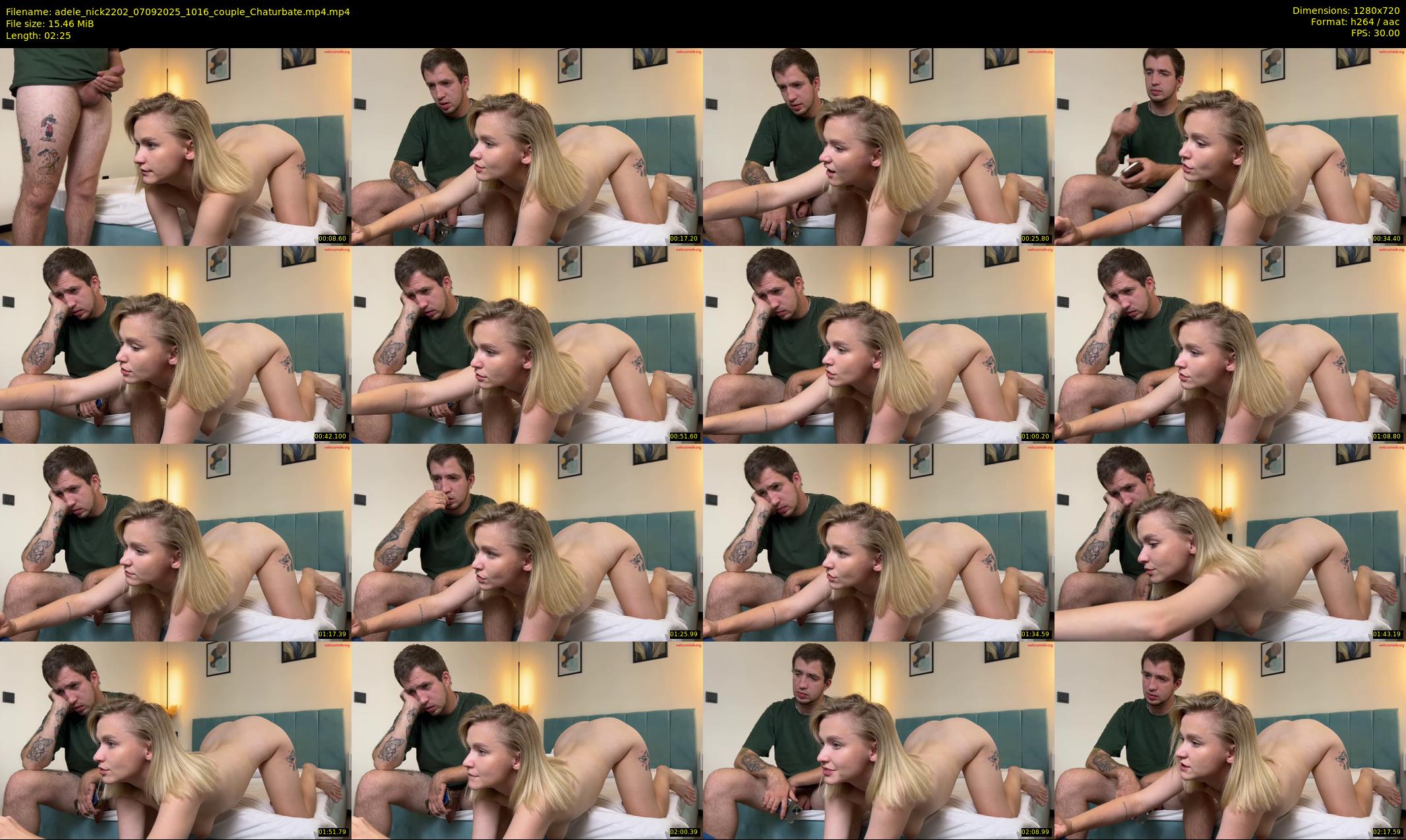 adele_nick2202 — 3 minute Chaturbate couple cam show recording, 720p, Sep 7, 2025