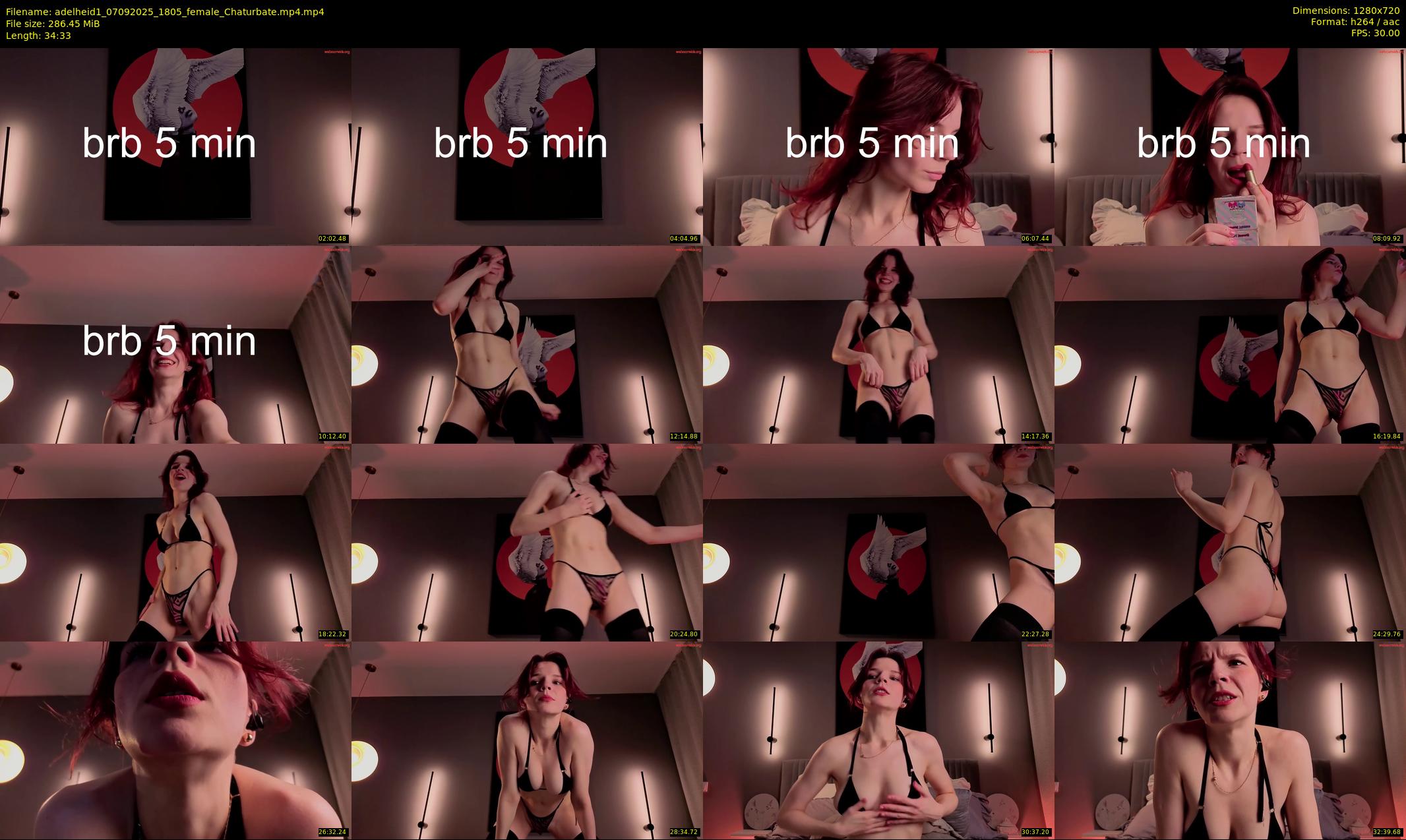 adelheid1 — 35 minute Chaturbate female cam show recording, 720p, Sep 7, 2025
